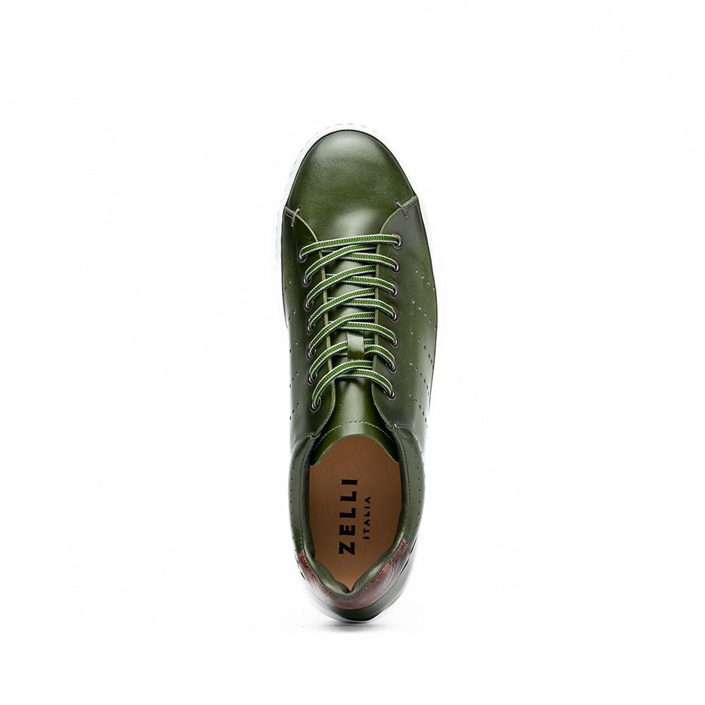 65 - 201 - Olv Russo Burnished Italian Calfskin - Olive Sale by Zelli Italia – Don't Panic Shoes