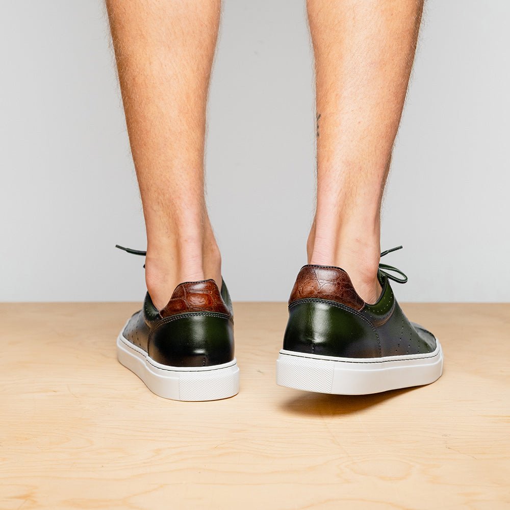 65 - 201 - Olv Russo Burnished Italian Calfskin - Olive Sale by Zelli Italia – Don't Panic Shoes