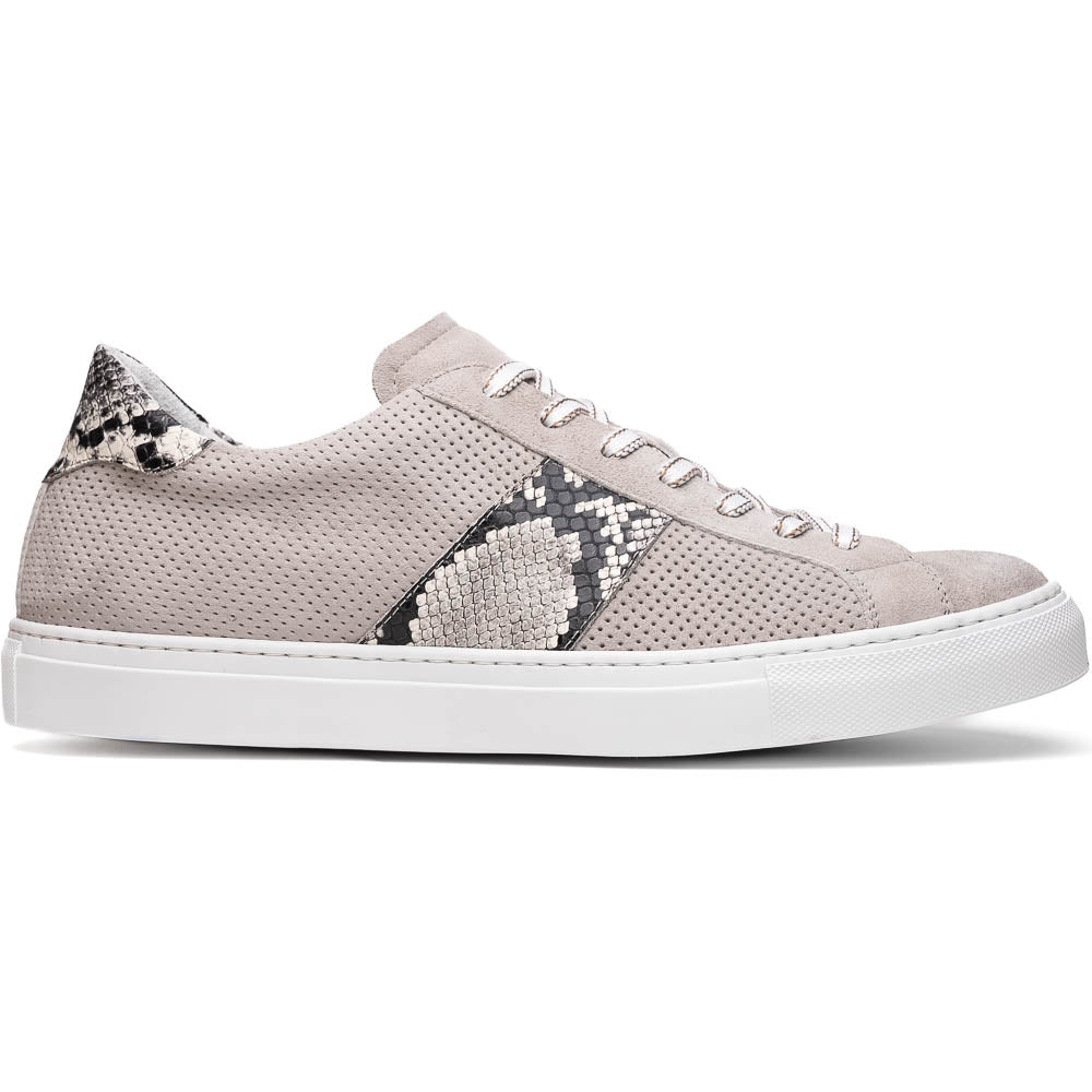 66 - 100 - Gry Olympias Genuine Python And Italian Sueded Goatskin, Grey by Zelli Italia – Don't Panic Shoes