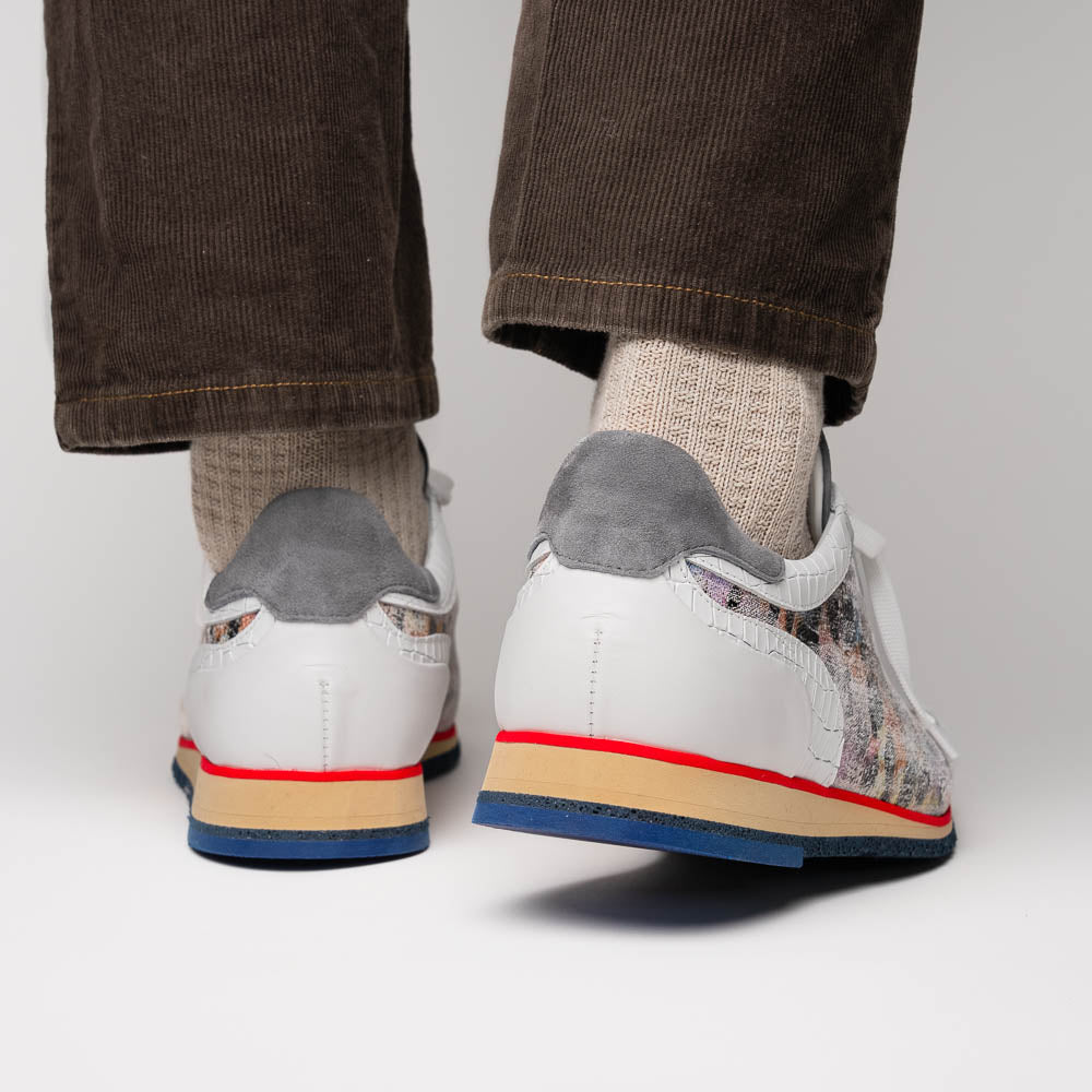 66 - 250 - Gry Leo Sueded Italian Goatskin Sneakers Grey Multi by Zelli Italia – Don't Panic Shoes