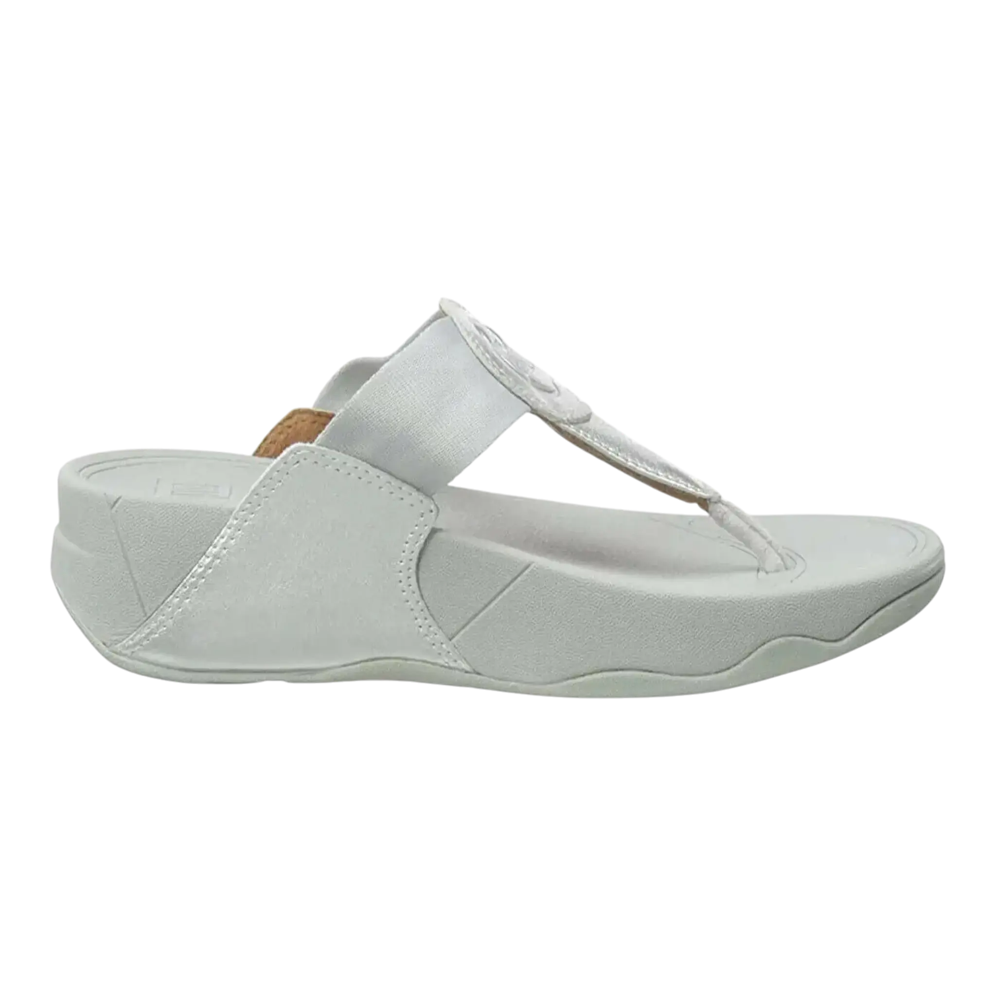 FitFlop Walkstar DX4-011 Women's Silver Toe Post Sandal