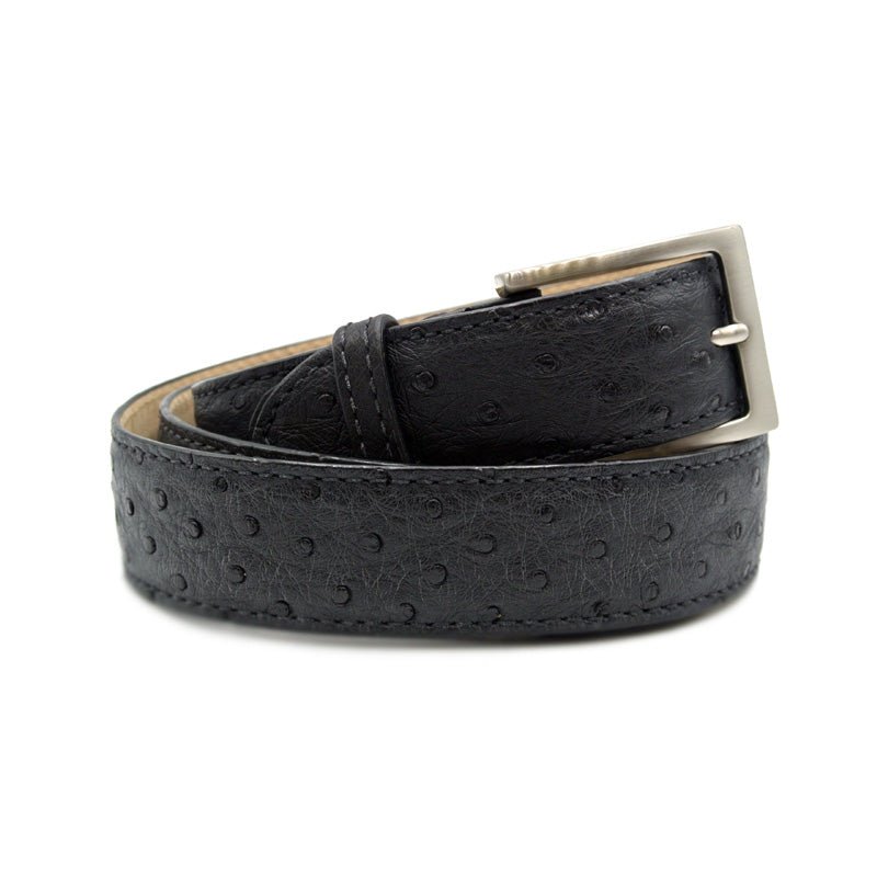 73 - 101 - Blk Ostrich Quill Belt, Black Shop by Zelli Italia – Don't Panic Shoes