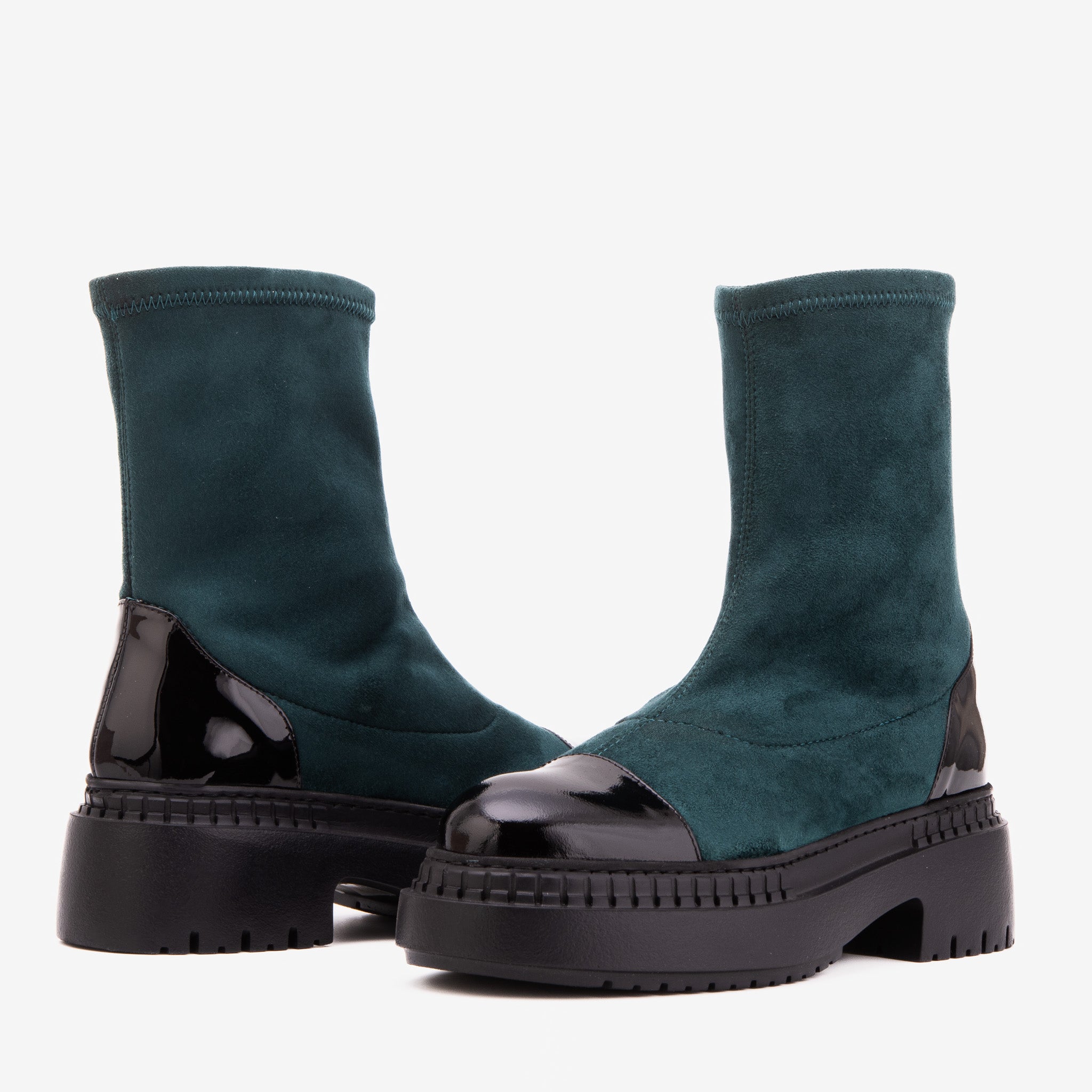 The Sorella Deep Teal Suede Leather Women’s Boot