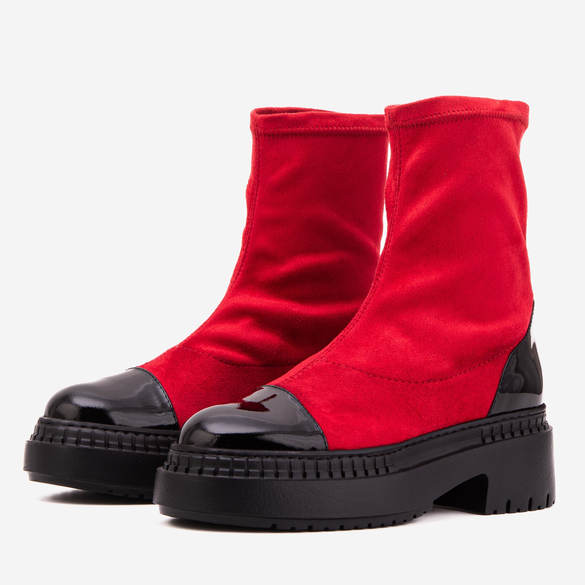 The Sorella Red Tip Suede Leather Women’s Boot