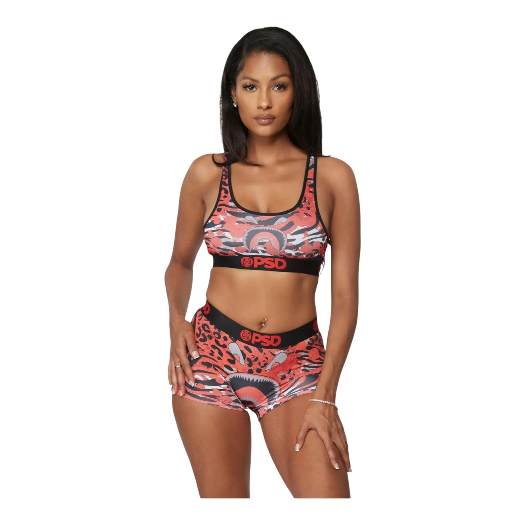 PSD Warface Red Apex Women Boy Shorts Red Camo