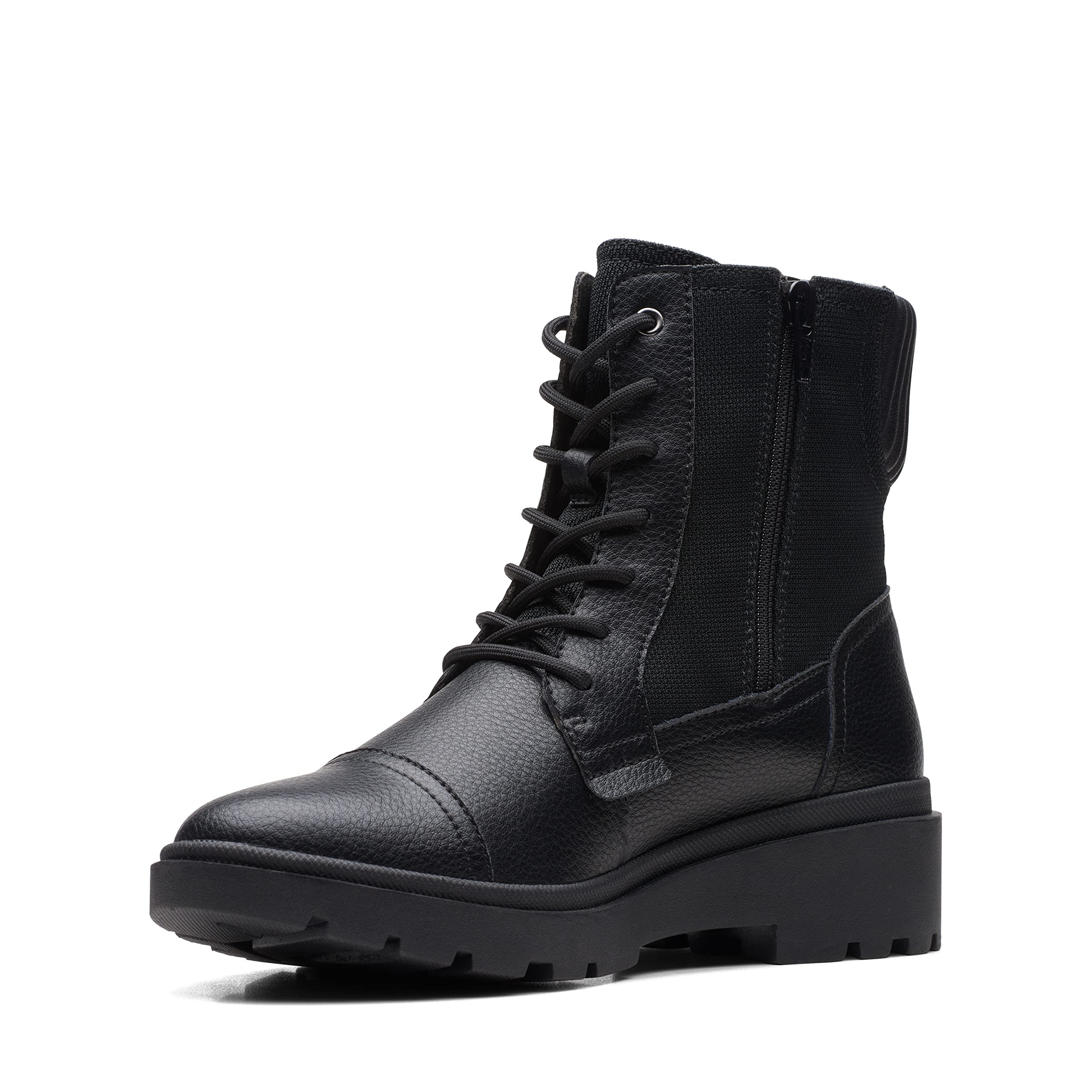 Clarks Calla Charm Women's Black Leather Boots 26169437