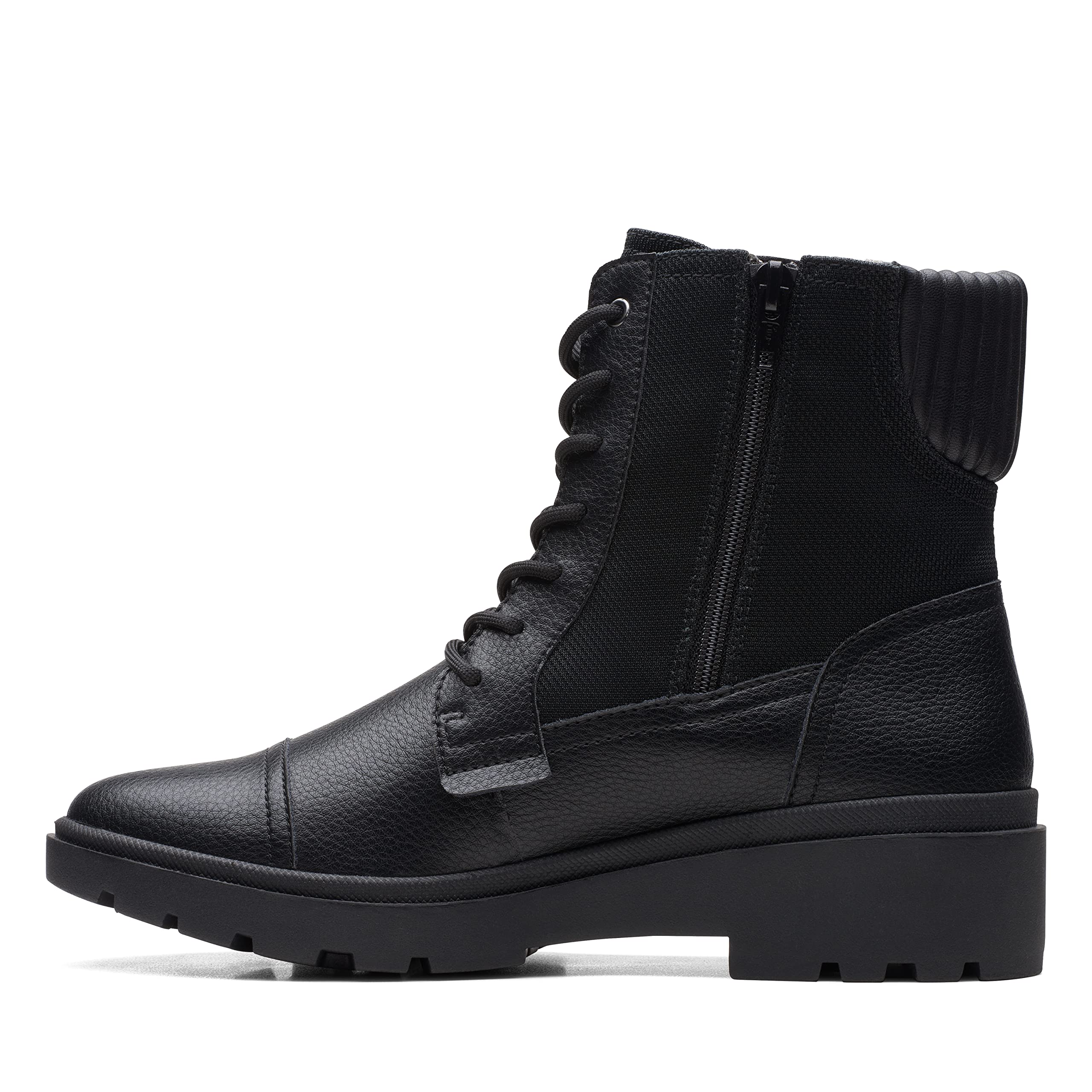 Clarks Calla Charm Women's Black Leather Boots 26169437