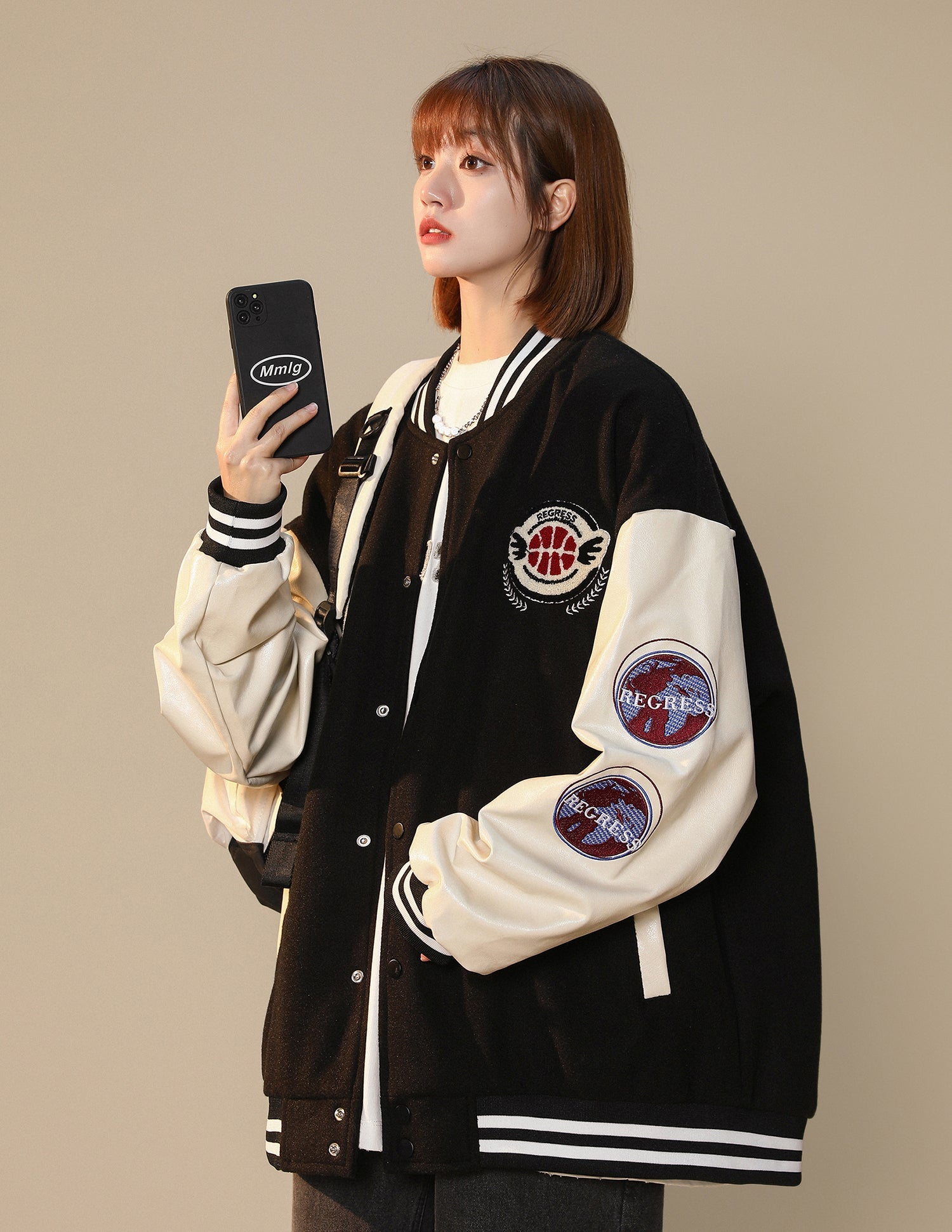Niepce Women's Regress Varsity Jacket