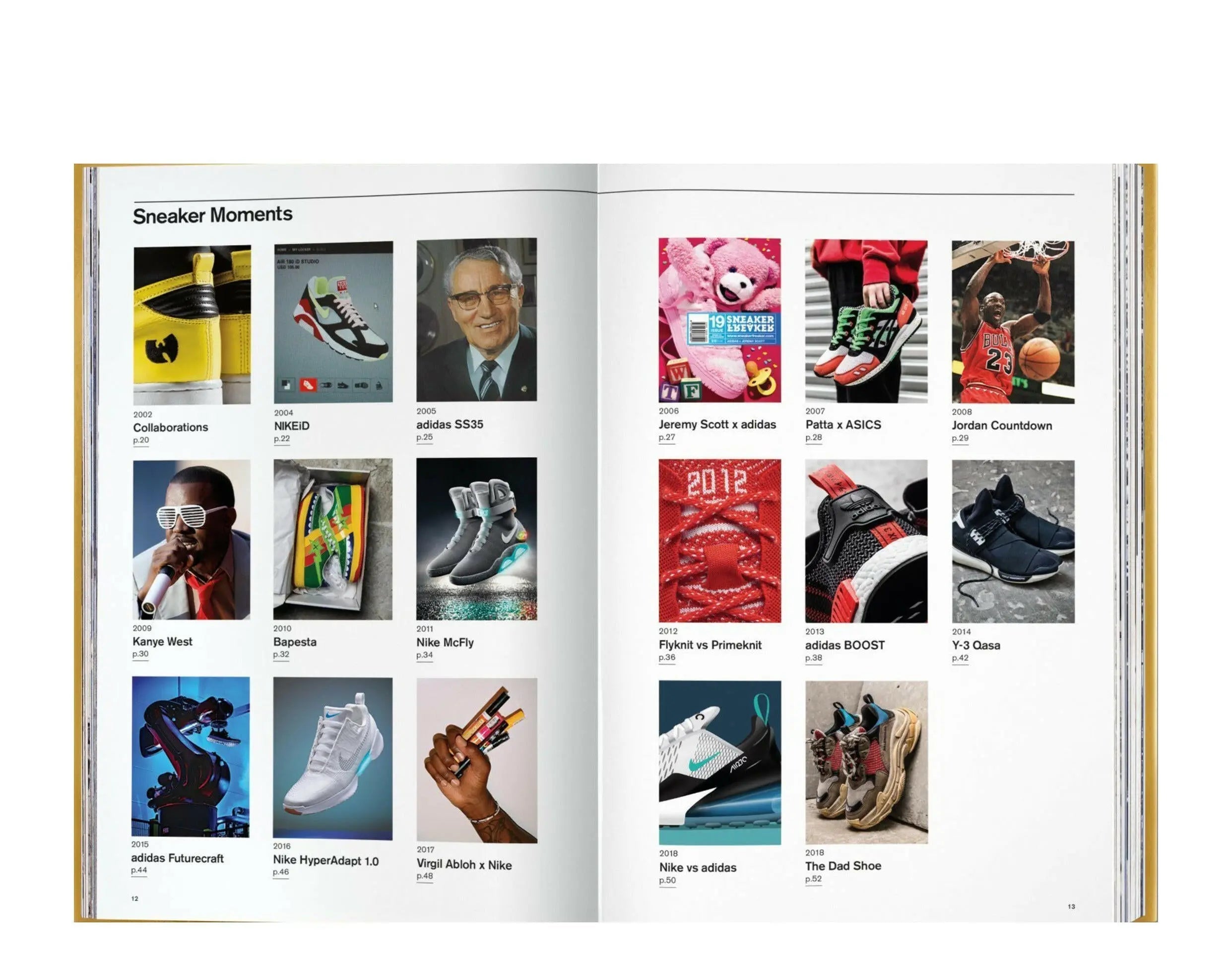 Taschen Sneaker Freaker The Ultimate Sneaker Book Hardcover Book Gold