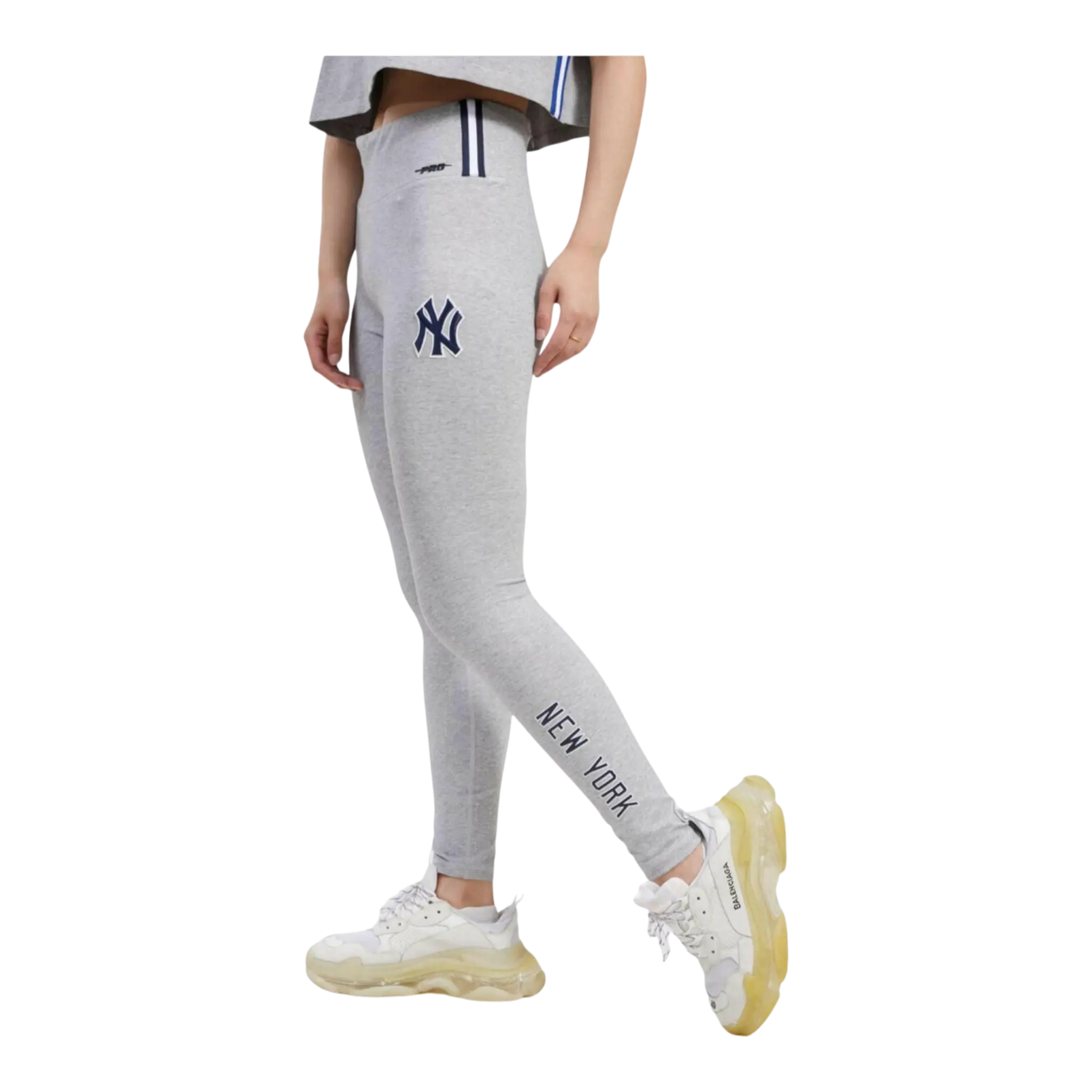 Pro Standard MLB New York Yankees Classic Jersey Women Leggings Heather Grey