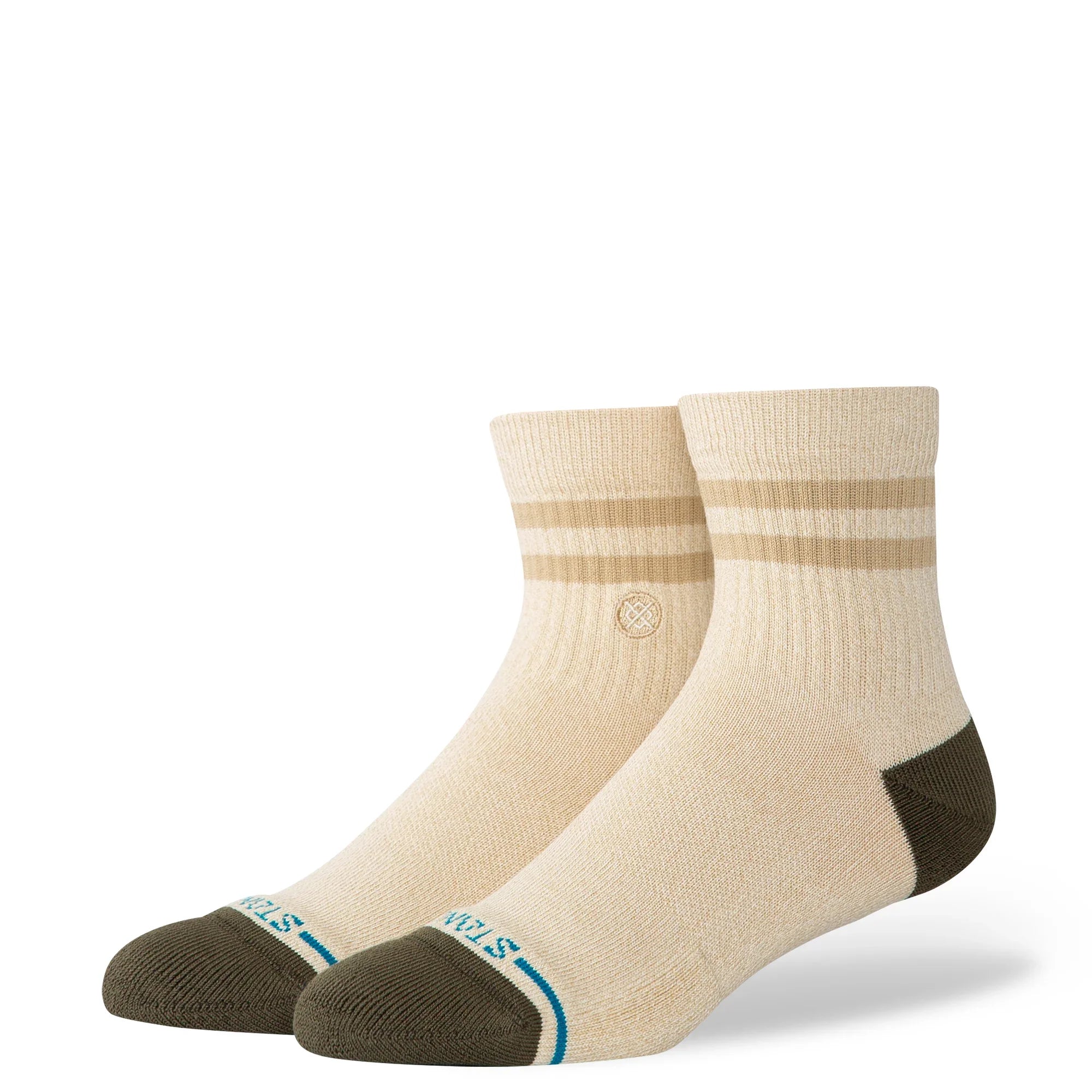 Stance Marled Quarter Mid-Cushion Socks - Ivory