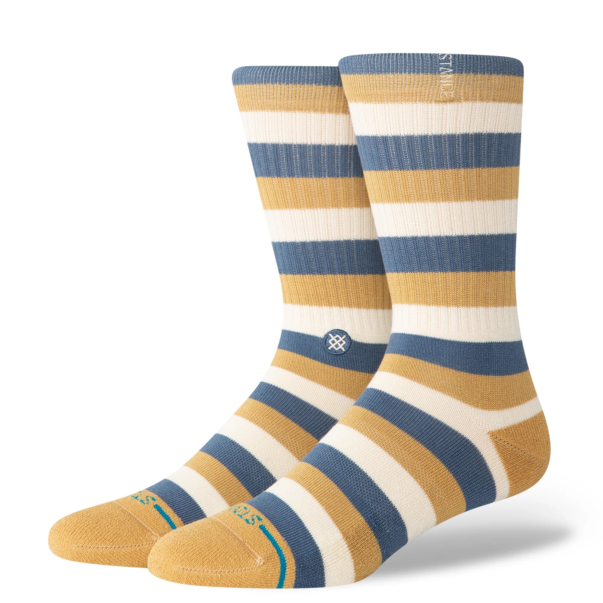 Stance Butterblend Crew Socks - Hiland - Ivory