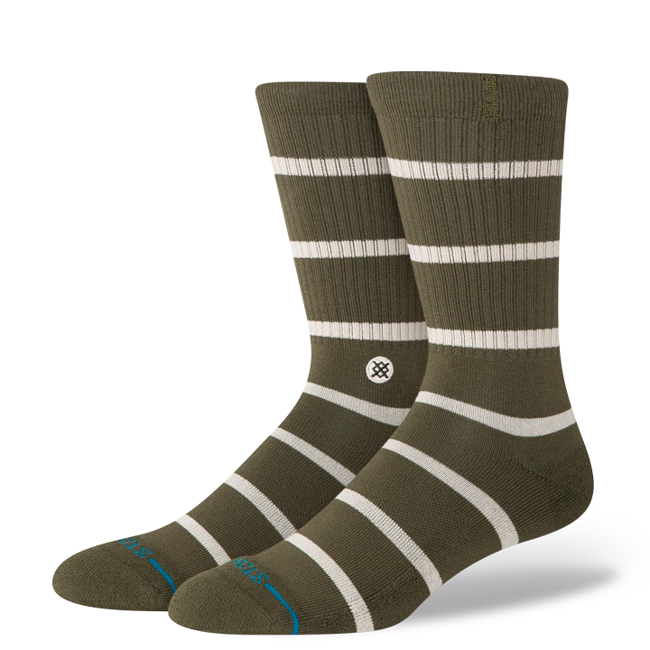 Stance Butter Blend Crew Socks - Heritage - Olive