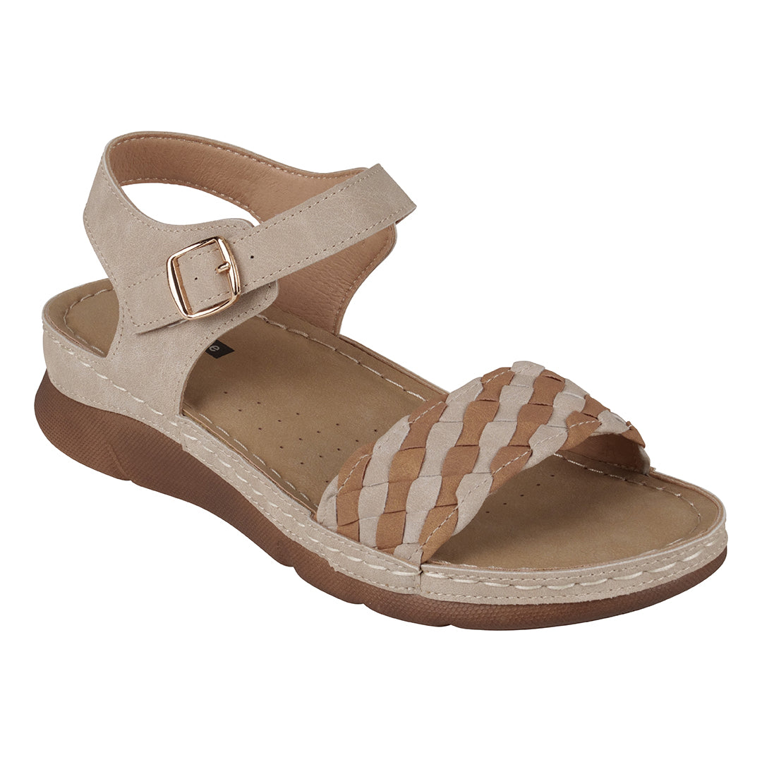 GC Shoes Millis Nude Comfort Flat Sandals