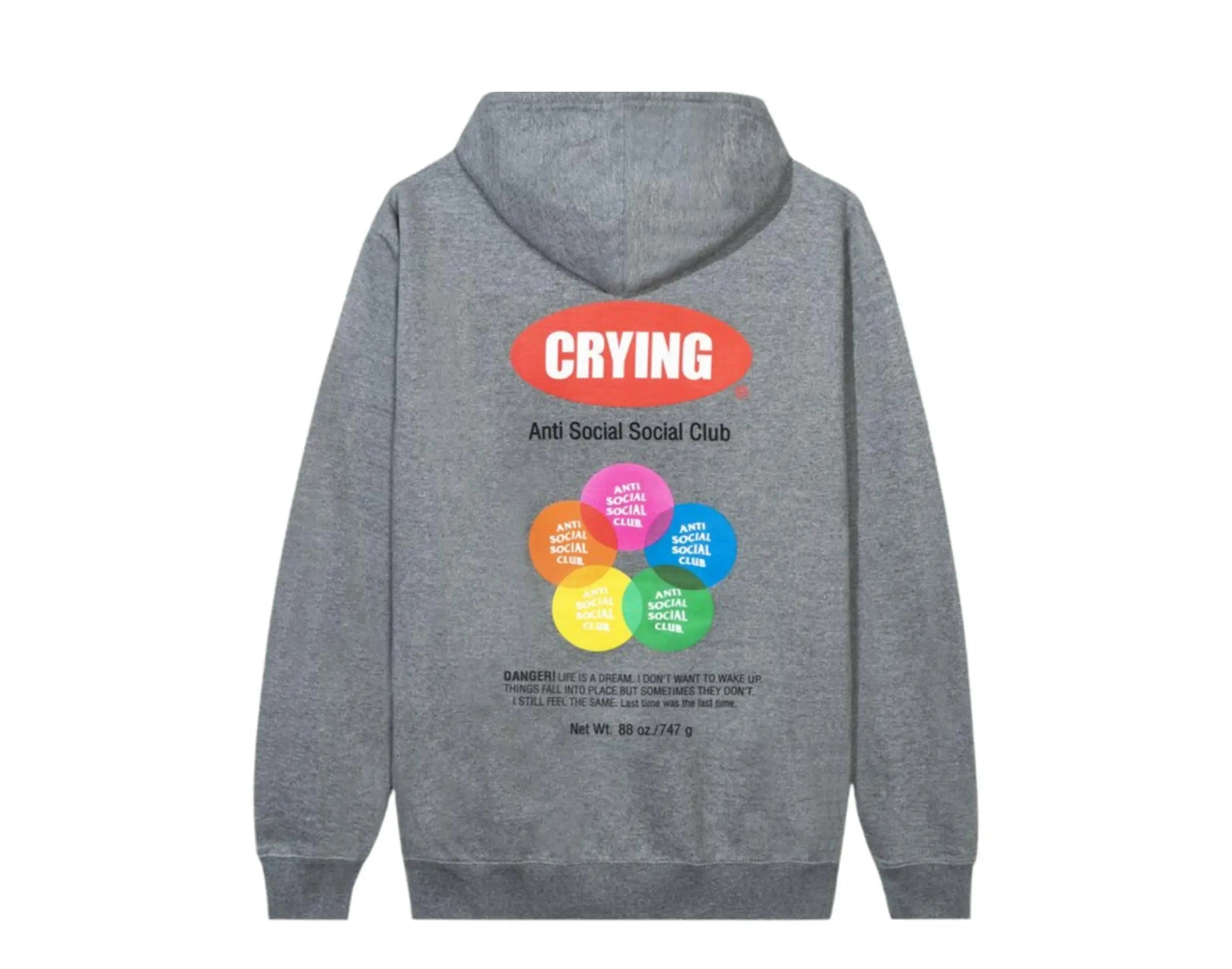 Anti Social Social Club Toy With Me Men's Cotton Fleece Grey