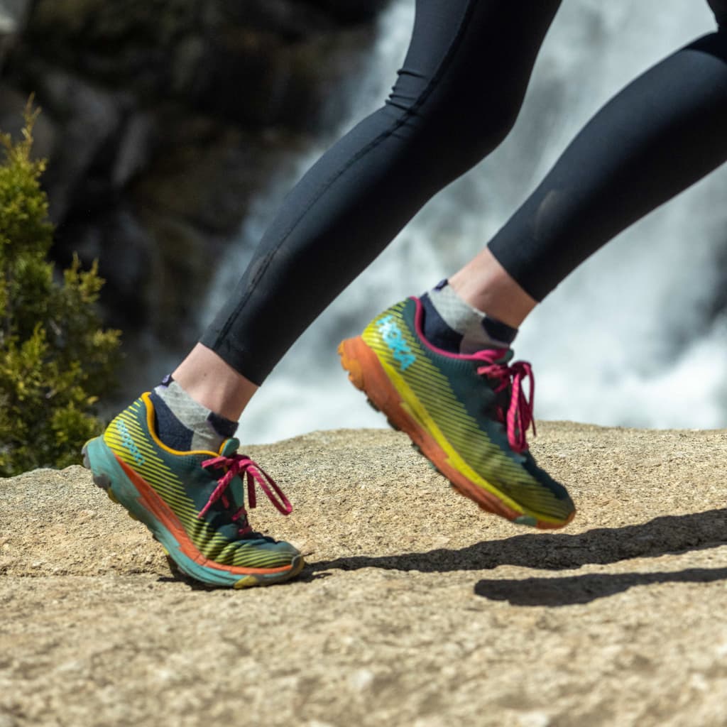 Amethyst - Run Ankle Midweight Merino Wool Sock