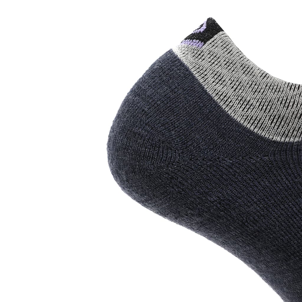 Amethyst - Run Ankle Midweight Merino Wool Sock