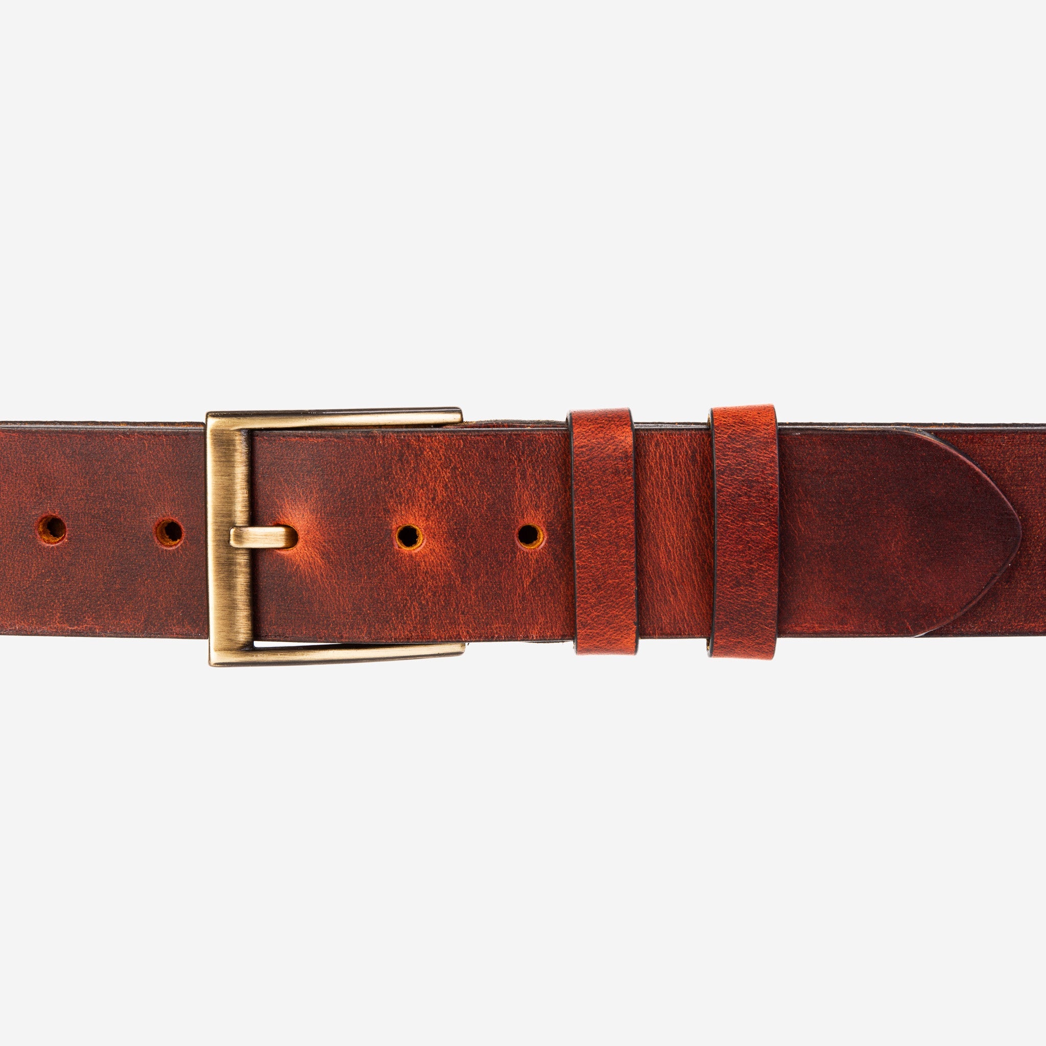 The Prime Burnt Sienna Leather Belt