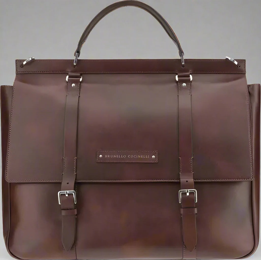 Brunello Cucinelli men's Leather Travel Bag