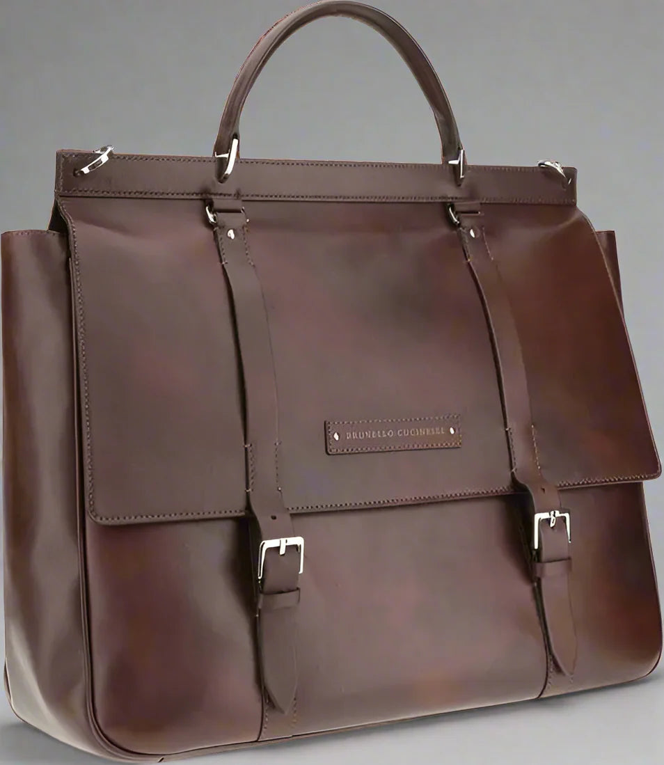 Brunello Cucinelli men's Leather Travel Bag