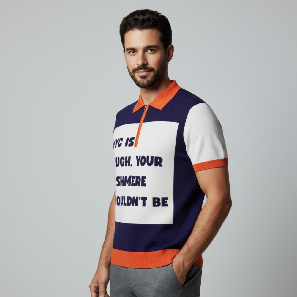 BYMANYC New York Brooklyn Cashmere Polo Shirt Cashmere