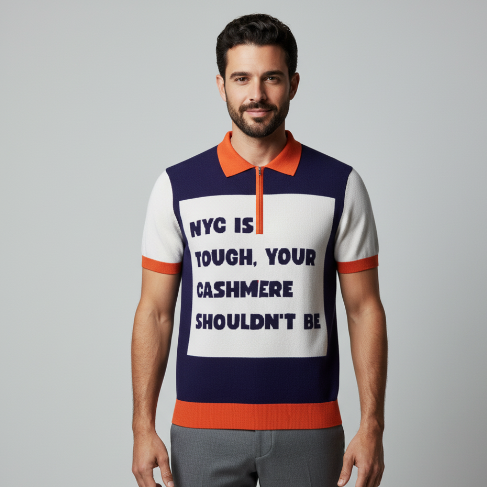 BYMANYC New York Brooklyn Cashmere Polo Shirt Cashmere