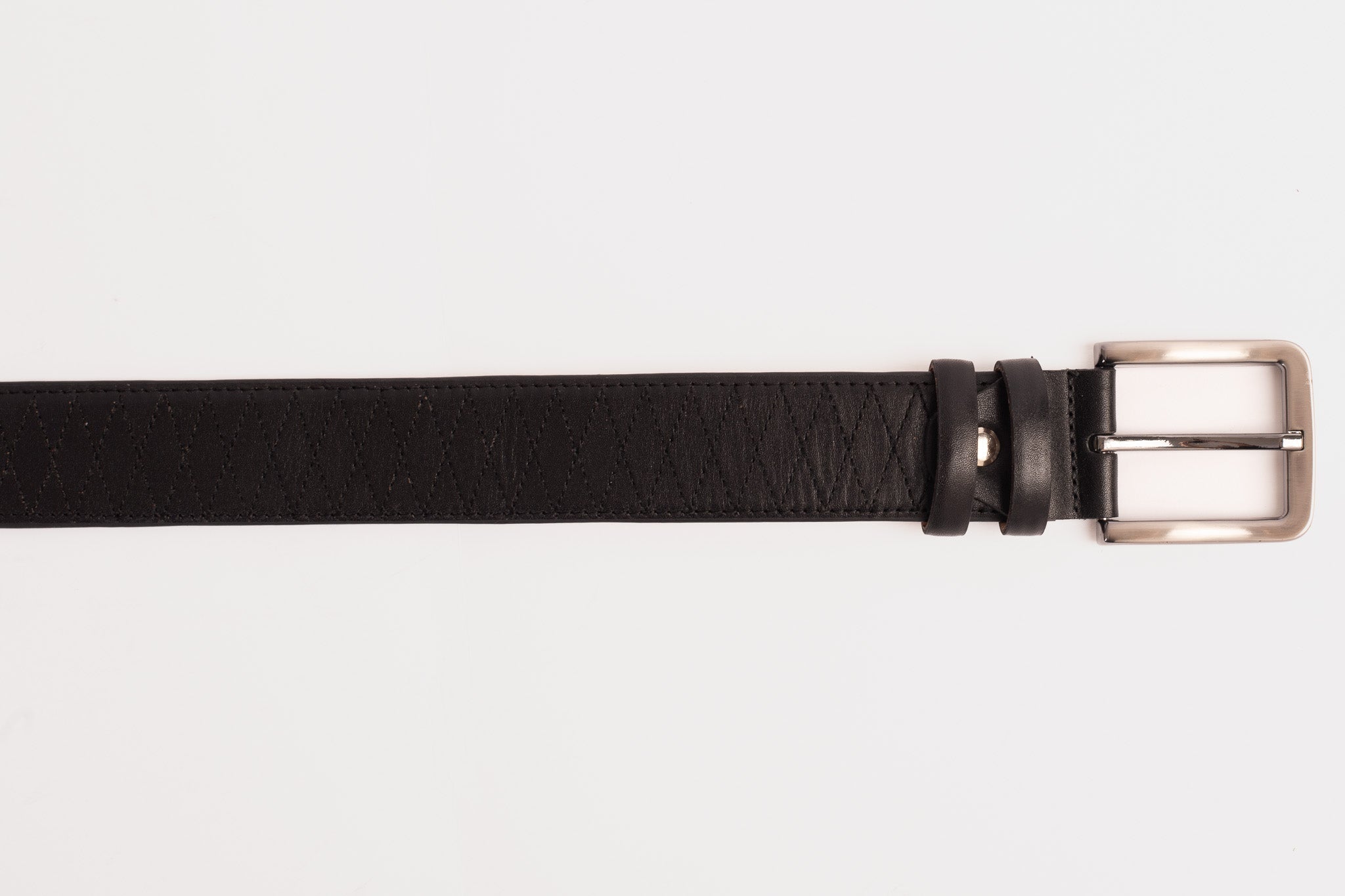 The Adler Black Leather Belt
