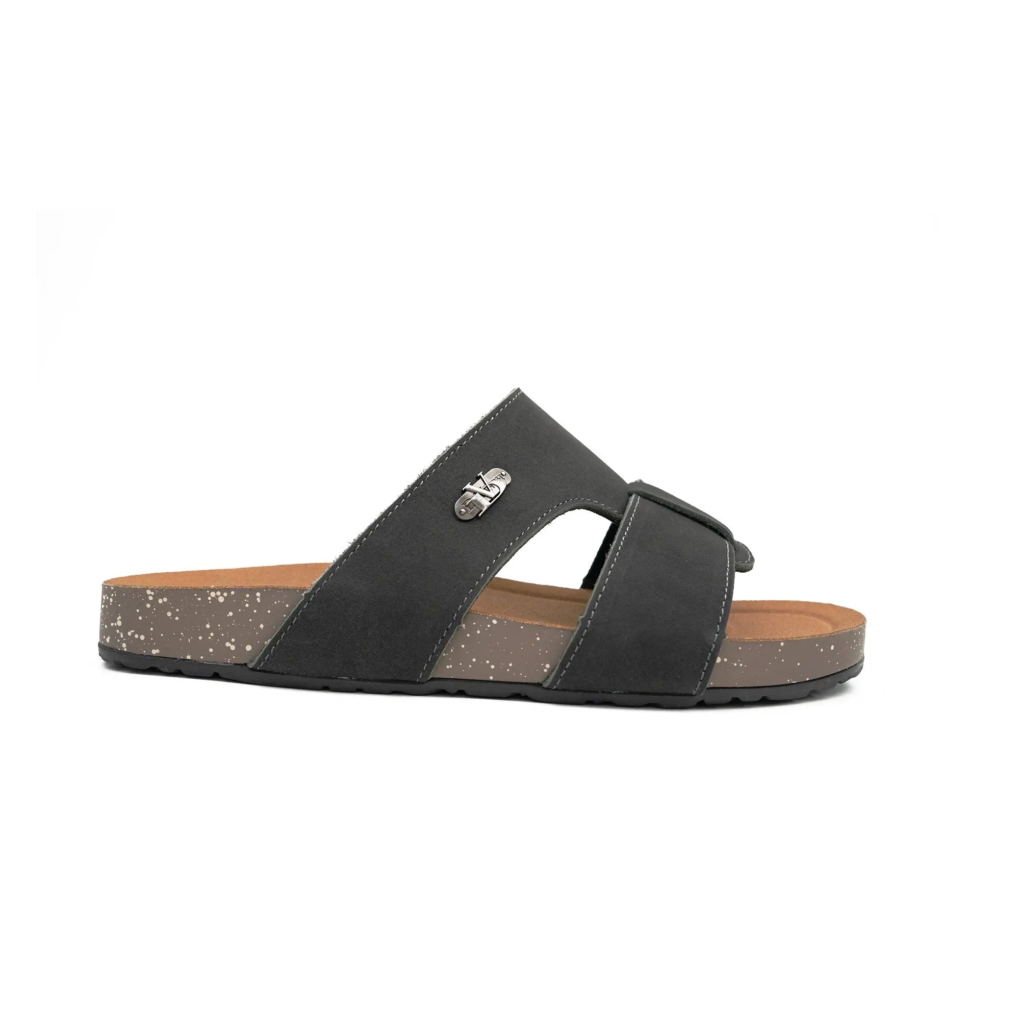 DiVinch Men's Double Strap Slide Black Sandals Everyday