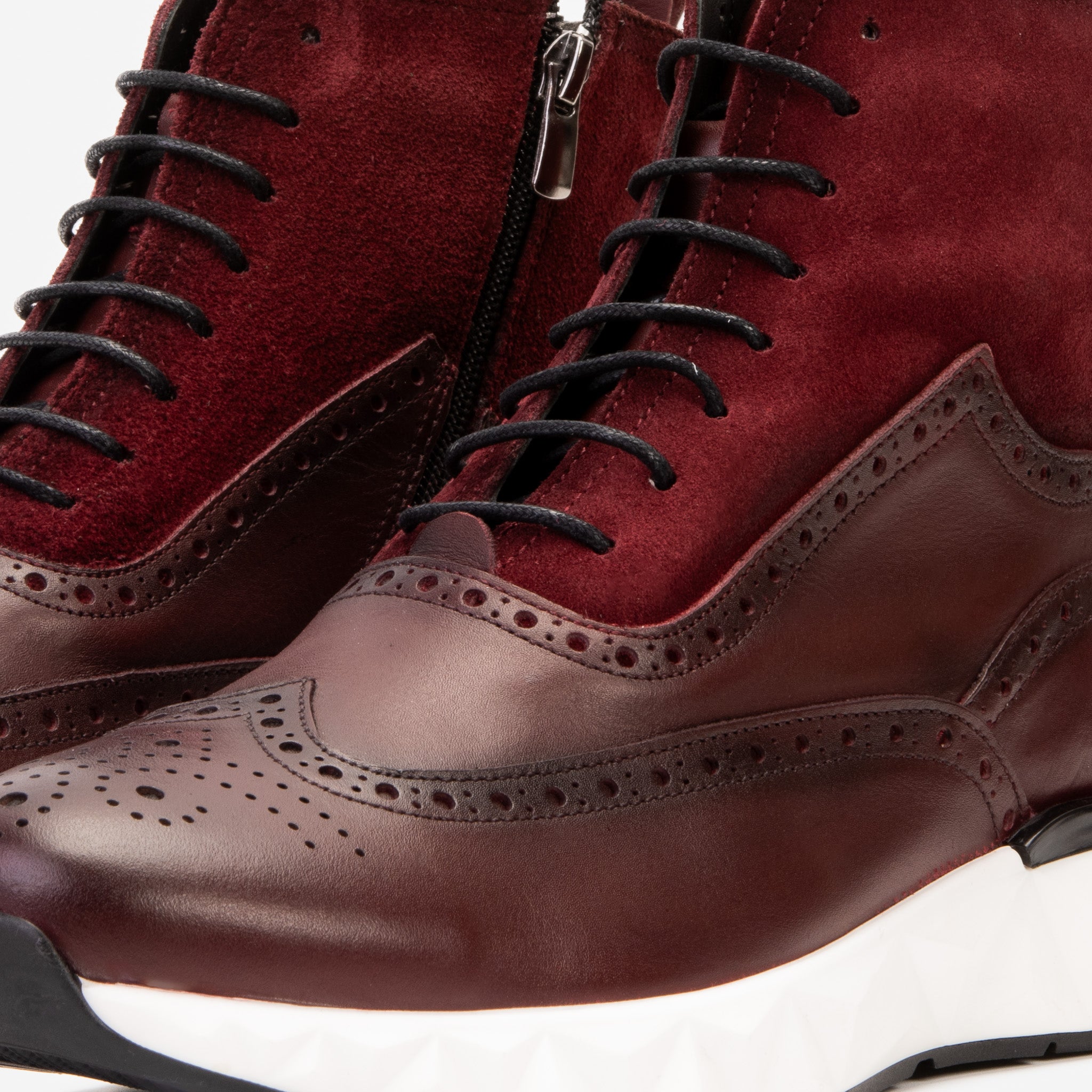 The Regent Burgundy Leather Wingtip
Brogue Men Casual Boot