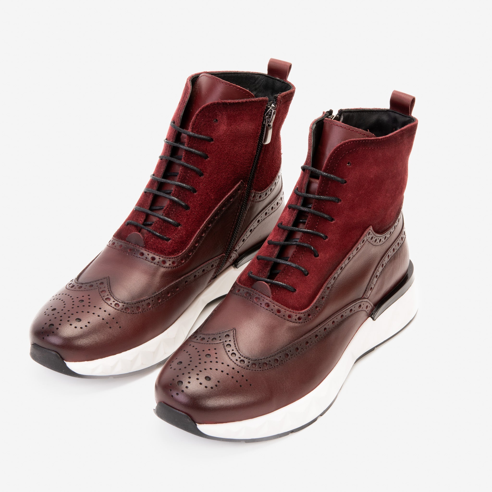 The Regent Burgundy Leather Wingtip
Brogue Men Casual Boot