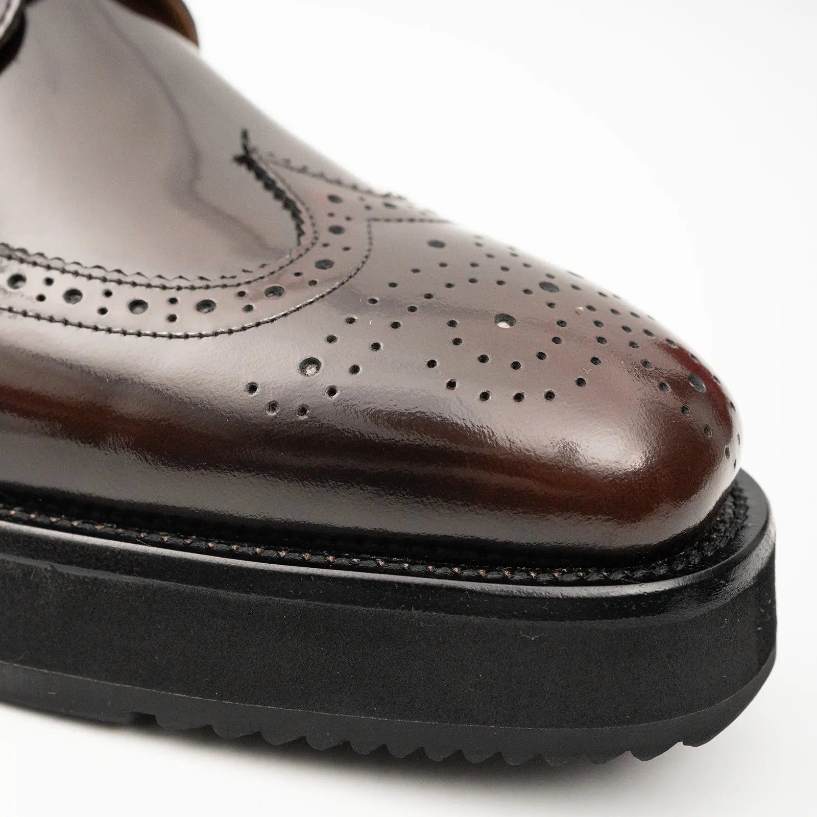 Divinch Brogue Wingtip Derby Platform Rich Coffee Shoe
