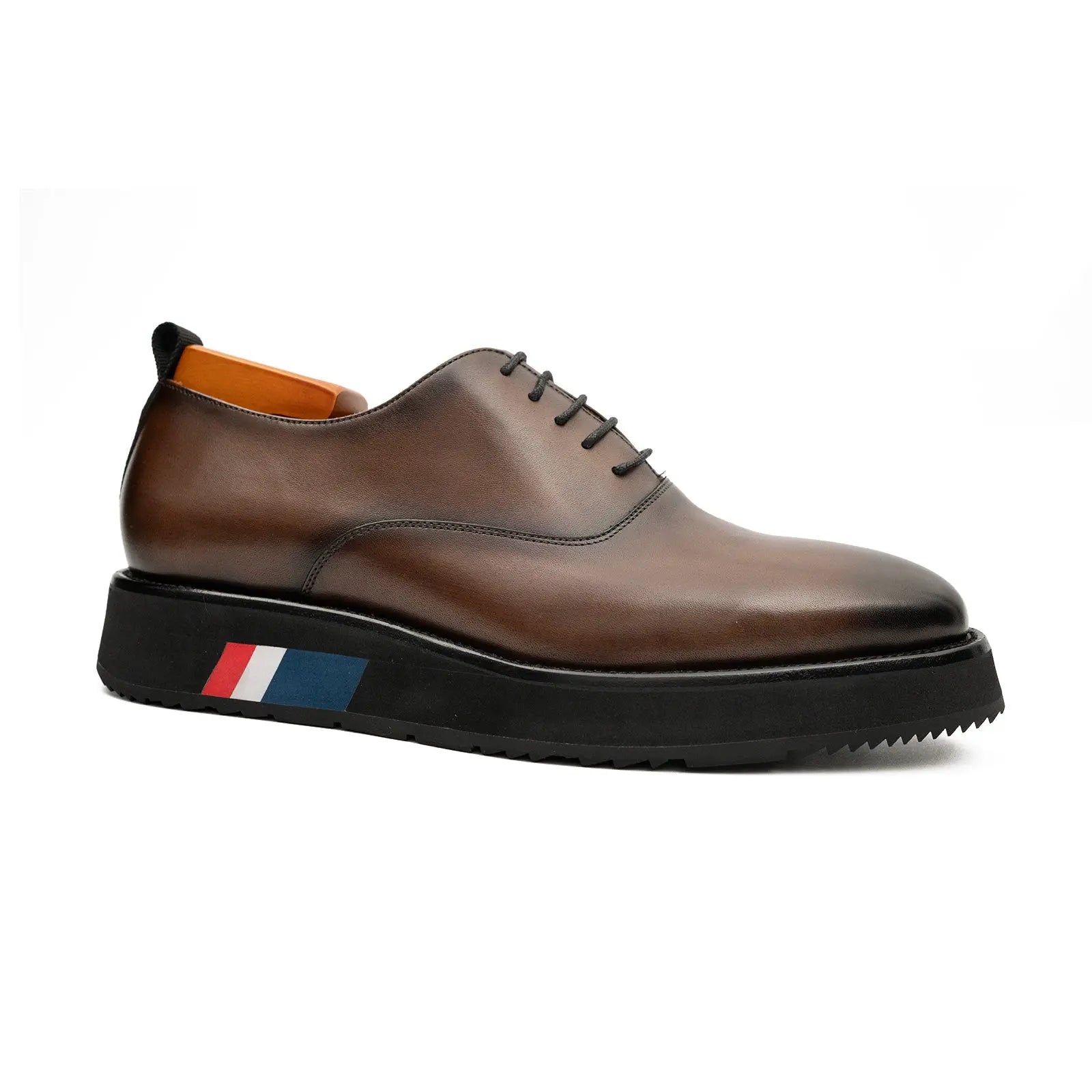 Divinch Calfskin Oxford Shoes With Leather Lining Calfskin Leather Brown