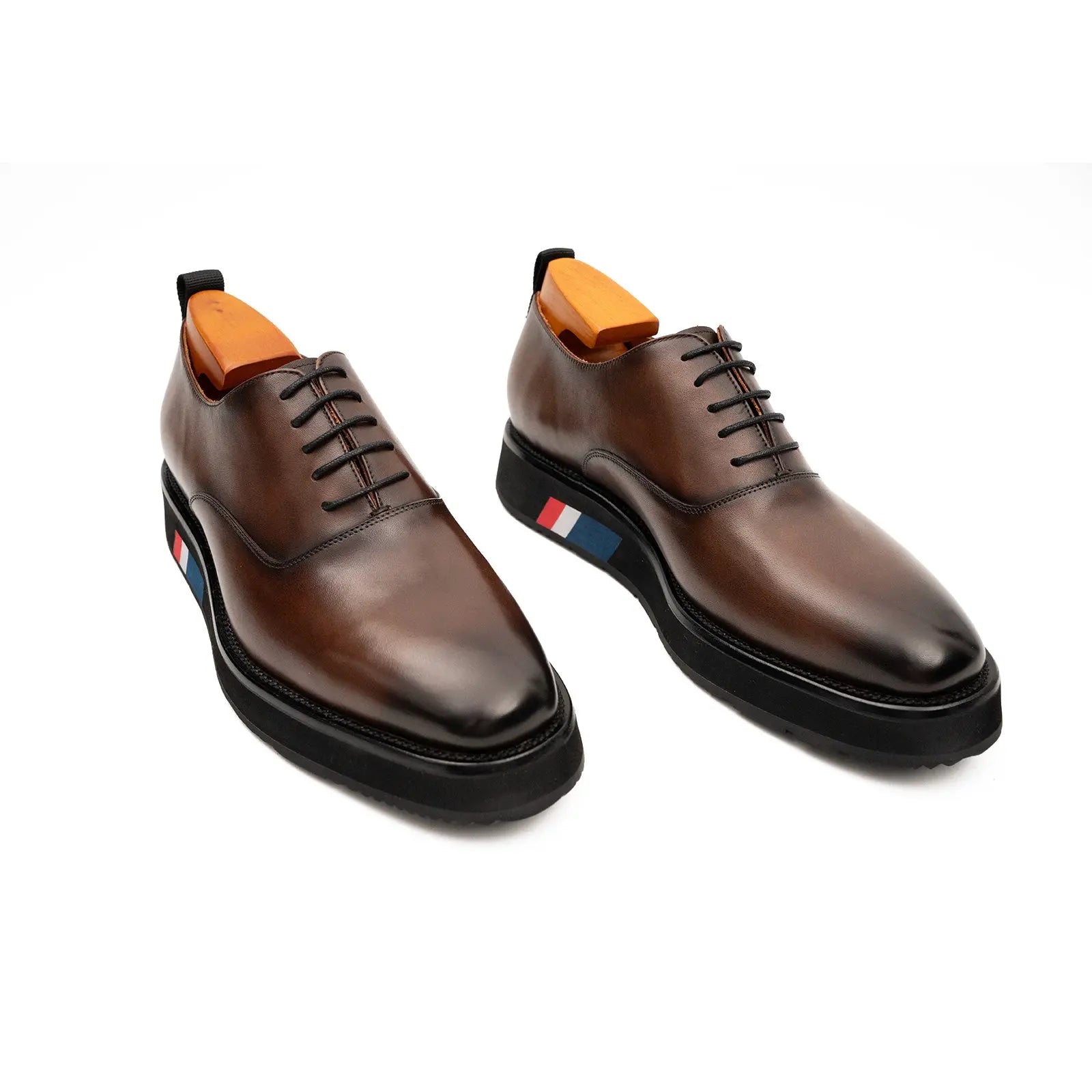 Divinch Calfskin Oxford Shoes With Leather Lining Calfskin Leather Brown