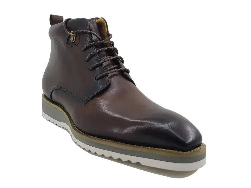 KB Burnished Calfskin Lace Up Boot Patina Finish KB515-16