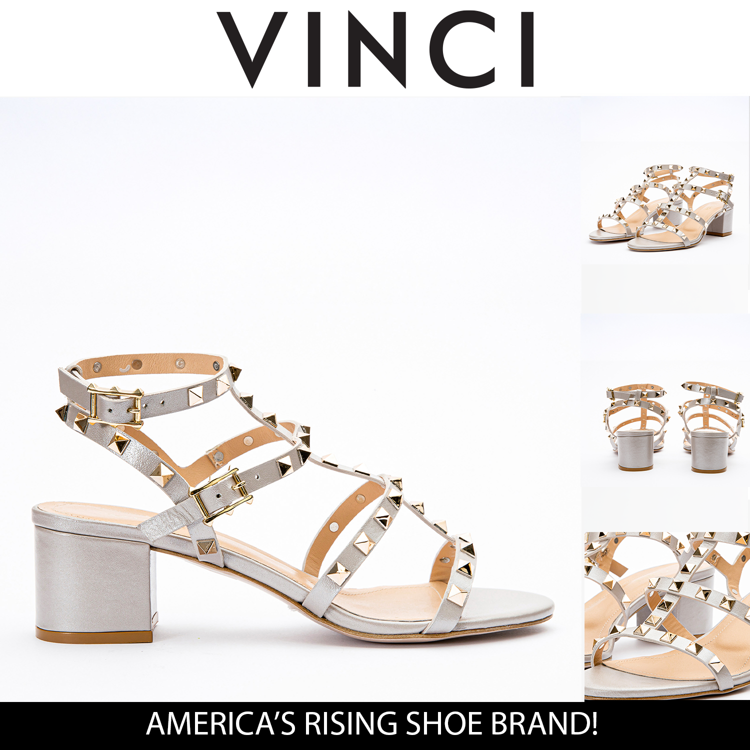 The Nejapa Beige Leather Multi Strap Women Sandal