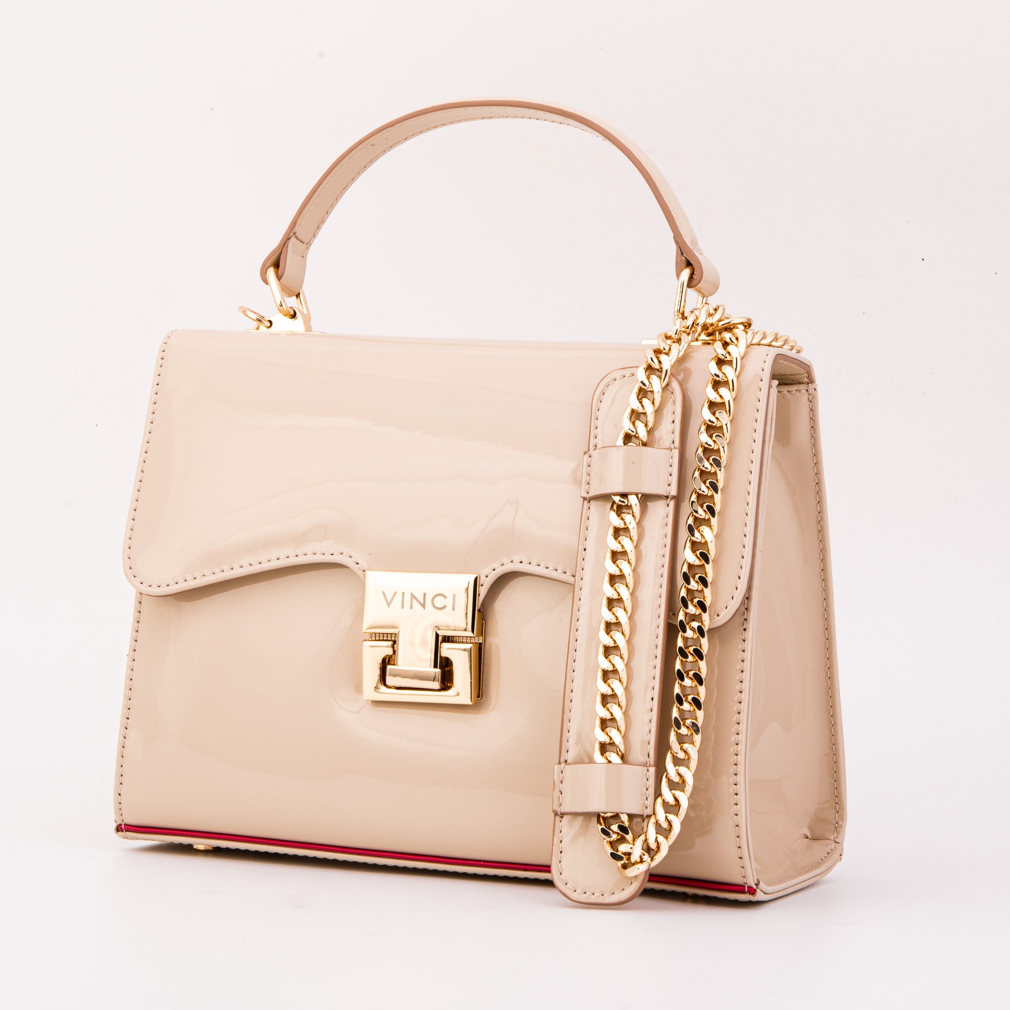 The Ege Beige Leather Handbag