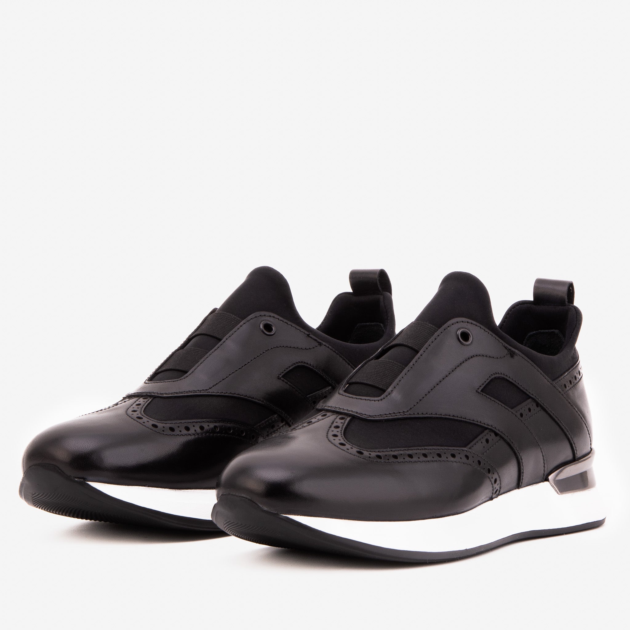Vinci Leather Shoes The Arcadia Black Leather Men Sneaker