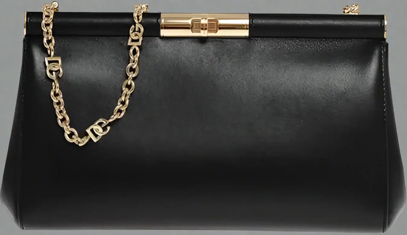 Dolce & Gabbana Black Calfskin Clutch Bag