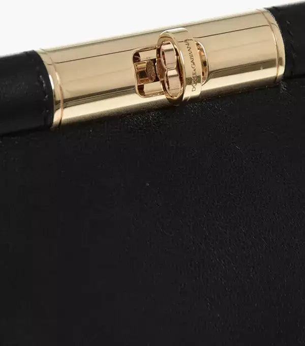 Dolce & Gabbana Black Calfskin Clutch Bag