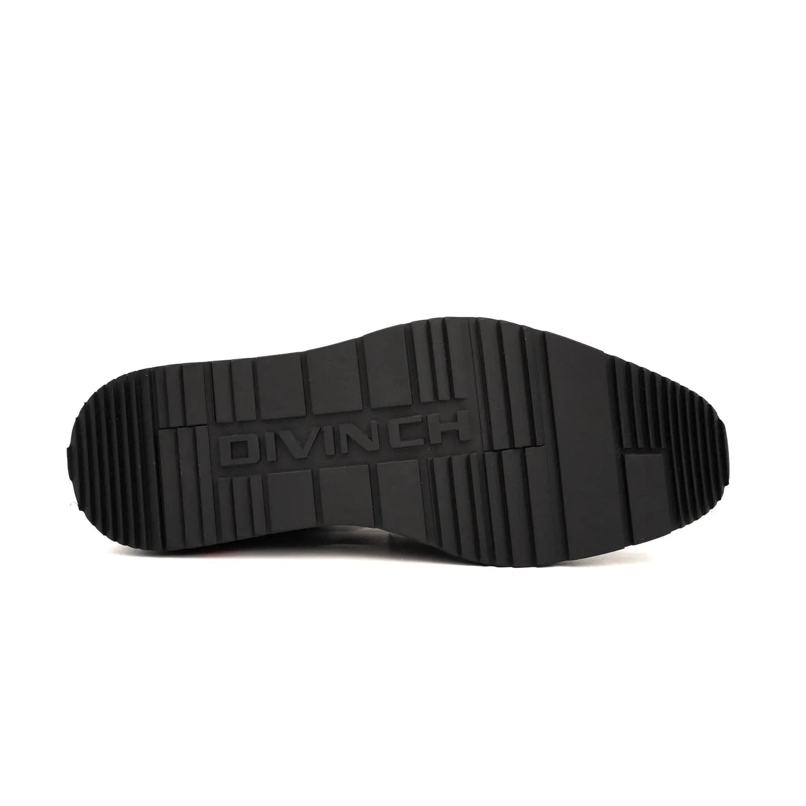 DIVINCH Brogue Platform Bootie Patent Calfskin Black