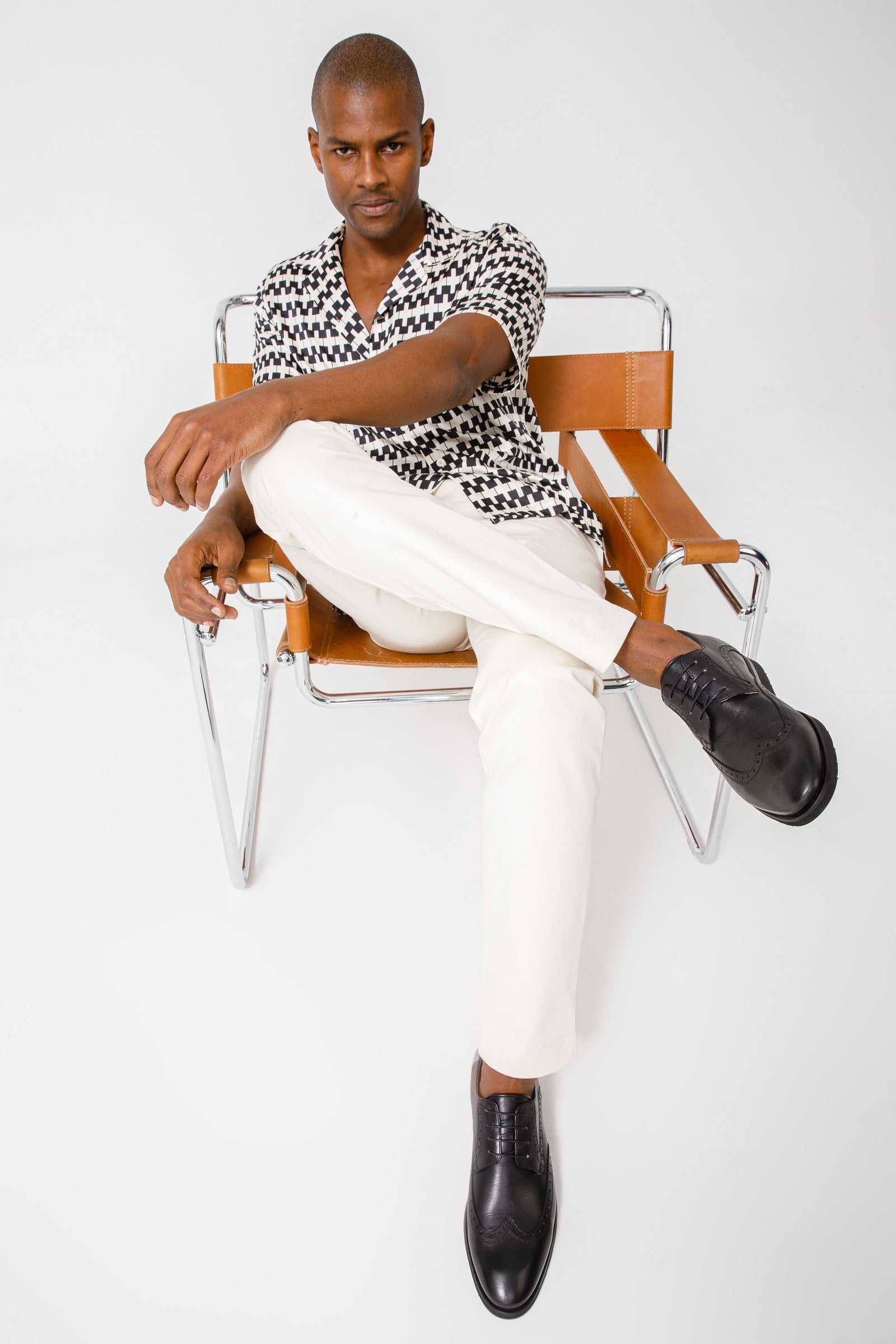 The Molise Black Wingtip Semi Brogue Derby Men Shoe Final Sale!