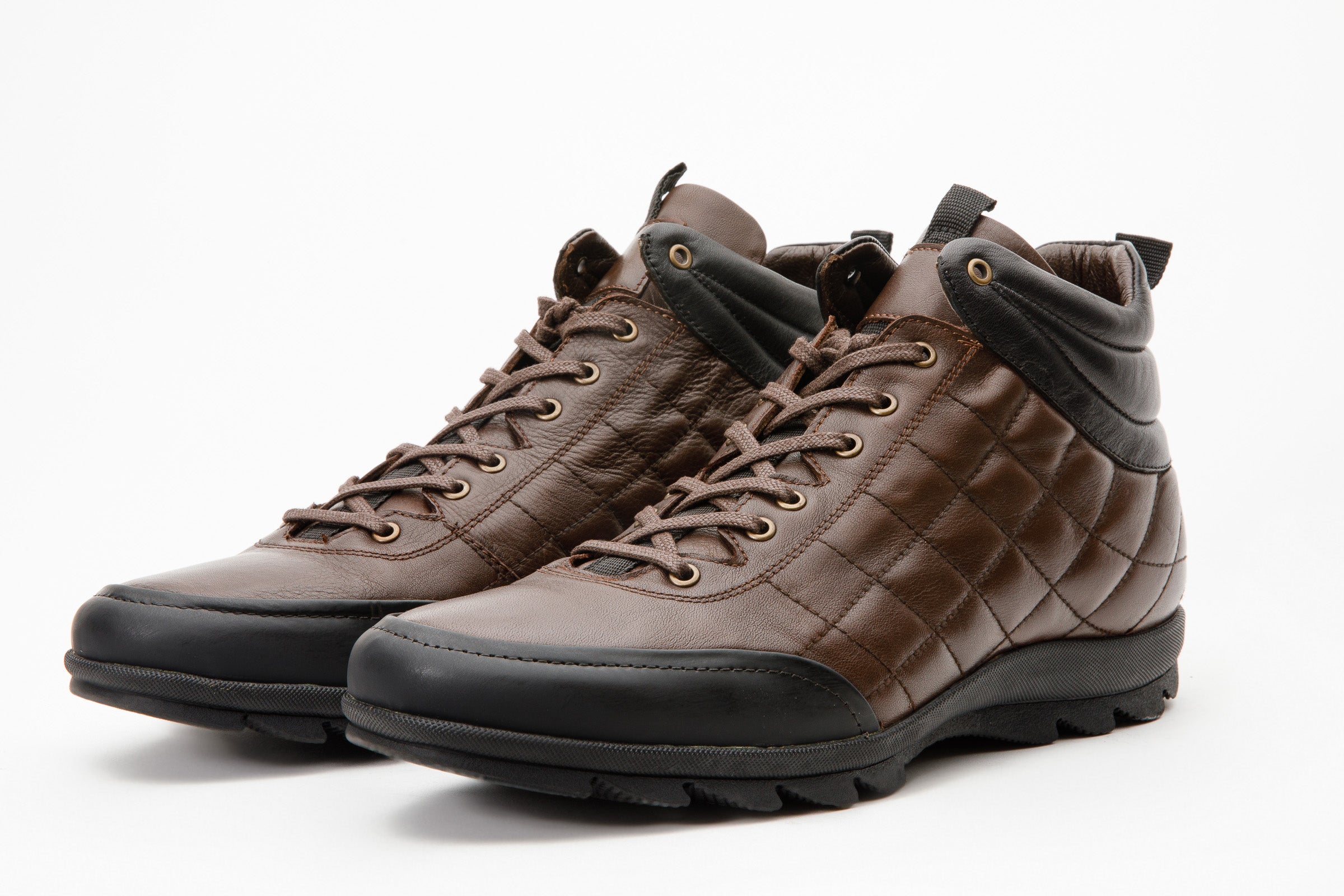 The Riga Brown Leather Casual Lace-Up Men Boots Final Sale!