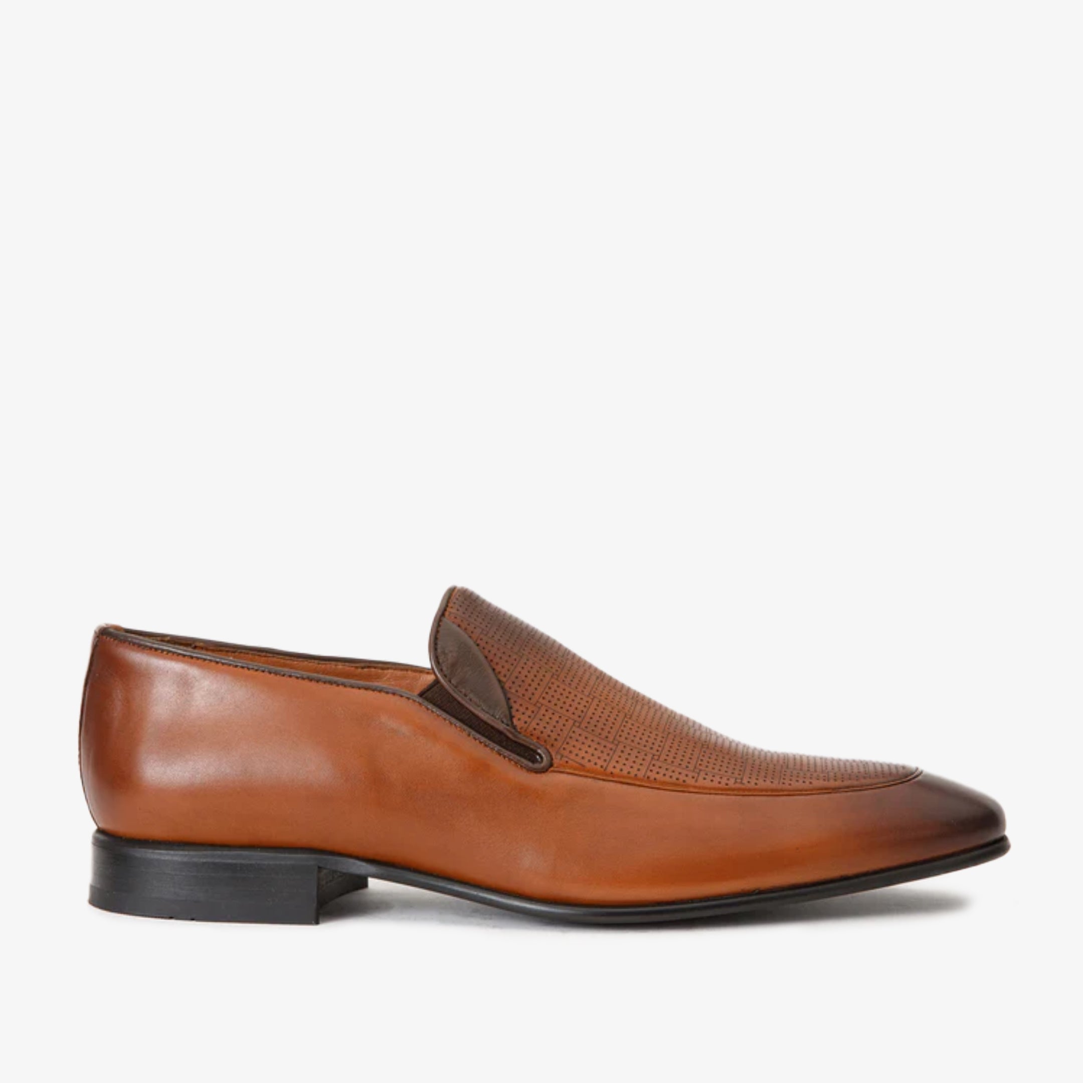 The Migues Tan Leather Loafer Men Shoe
