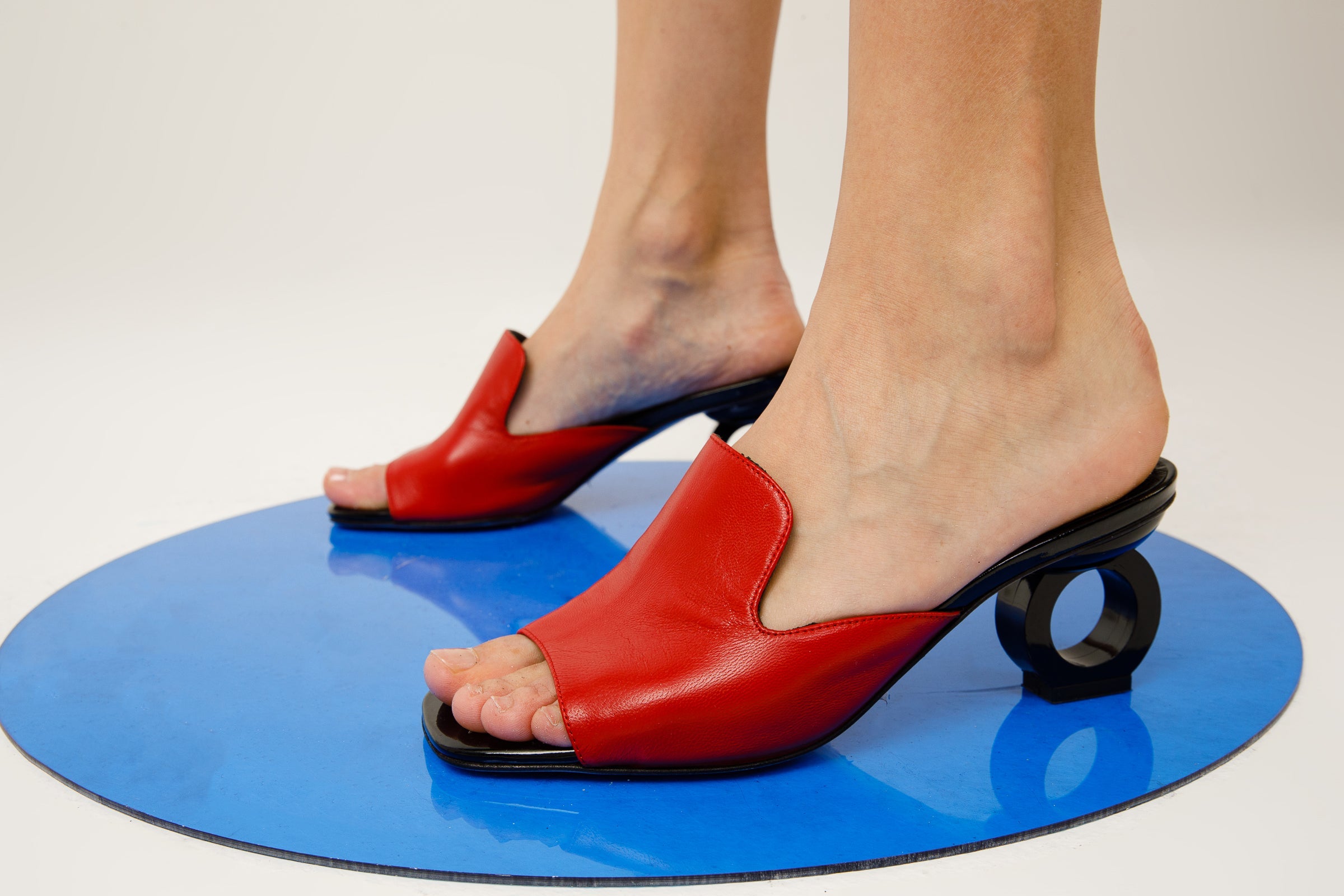 The Tory Red Leather Women Sandal