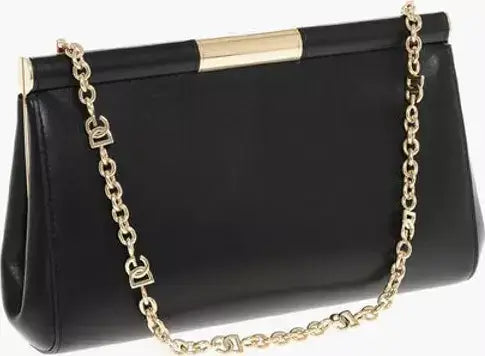 Dolce & Gabbana Black Calfskin Clutch Bag