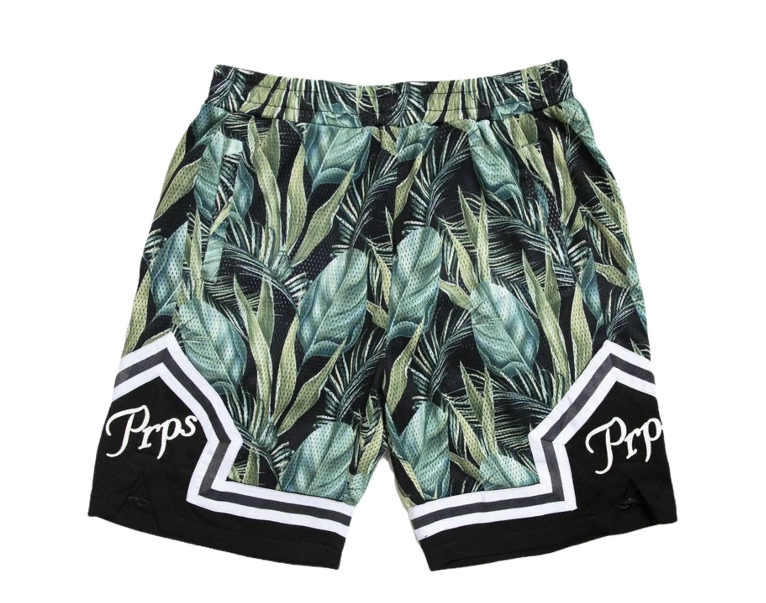 PRPS Palm Print Allover Performance Shorts Men's Mesh