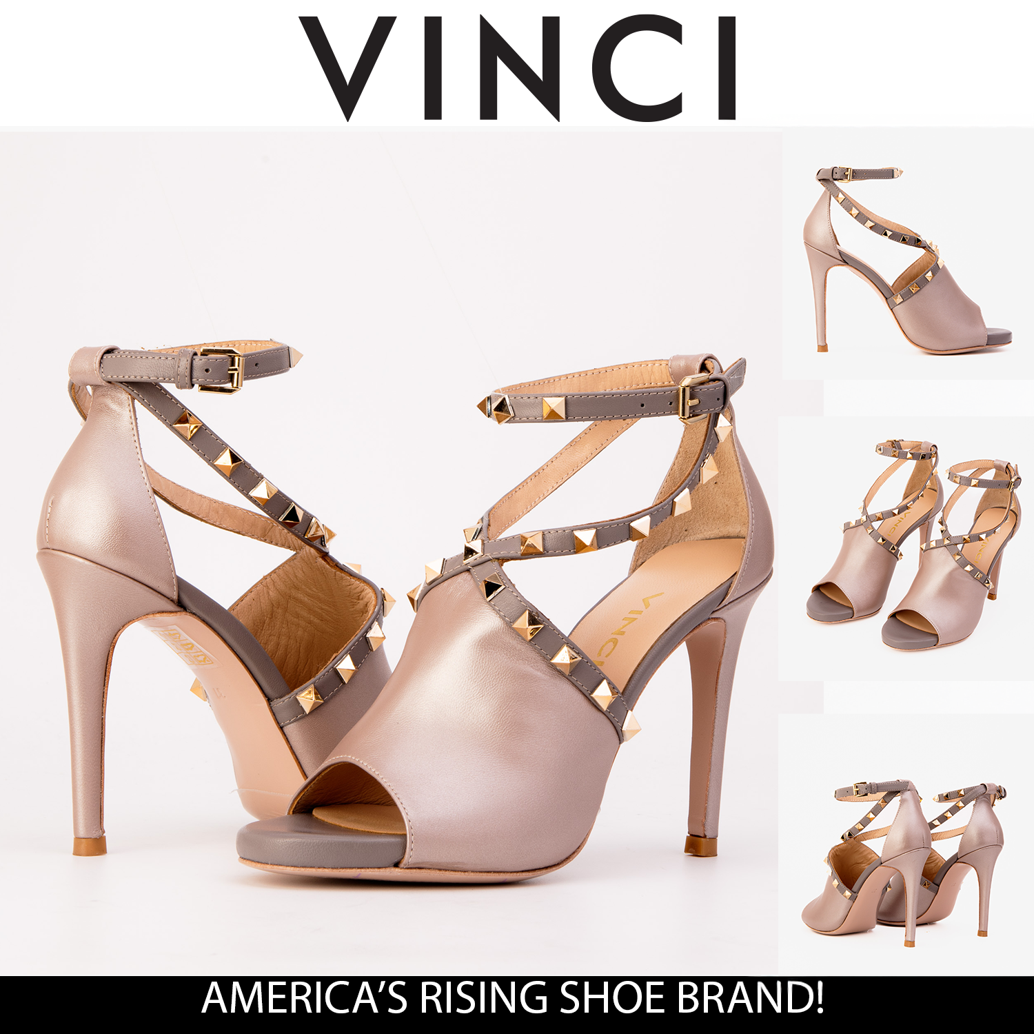 The Ribnica Beige Leather Ankle Strap Women Sandal