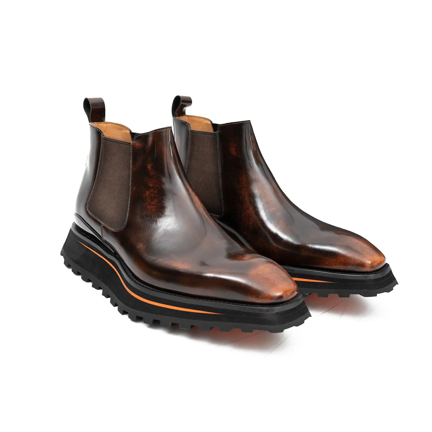 Thick-Soled Chelsea Boot Men’s Calf Leather 2898KD
