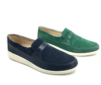 Thumbnail for Trendy and comfortable Bally Style Tribeca men's slip ons in dark green