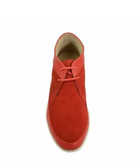 Thumbnail for  High Quality Bally Style Central Park Men's Red High Top Shoes
